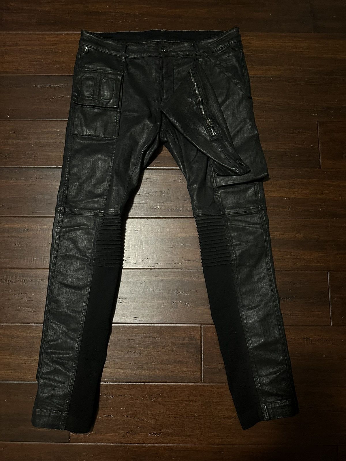 image of Rick Owens Memphis Denim 2017 in Black Wax, Men's (Size 34)