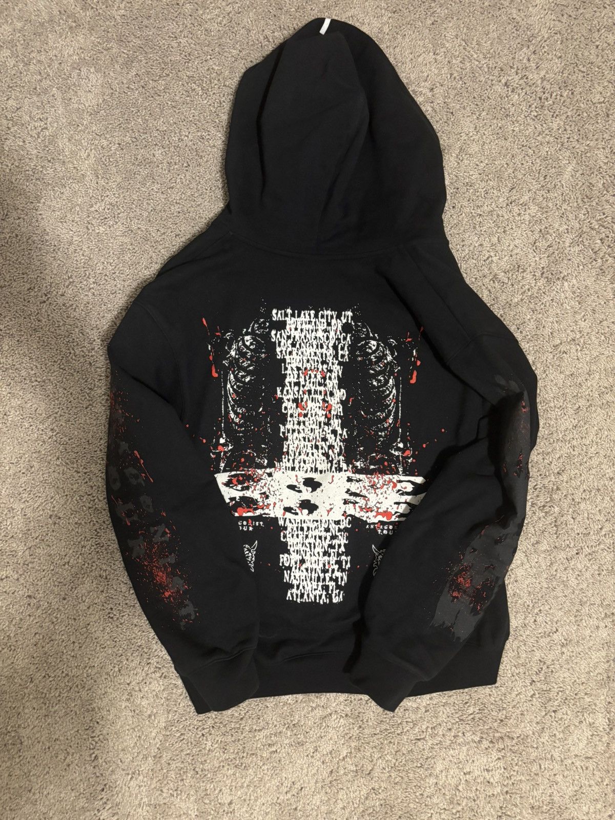 Playboi Carti ANTAGONIST 2.0 TOUR Zip Up Size US L / EU 52-54 / 3 - 6 Thumbnail