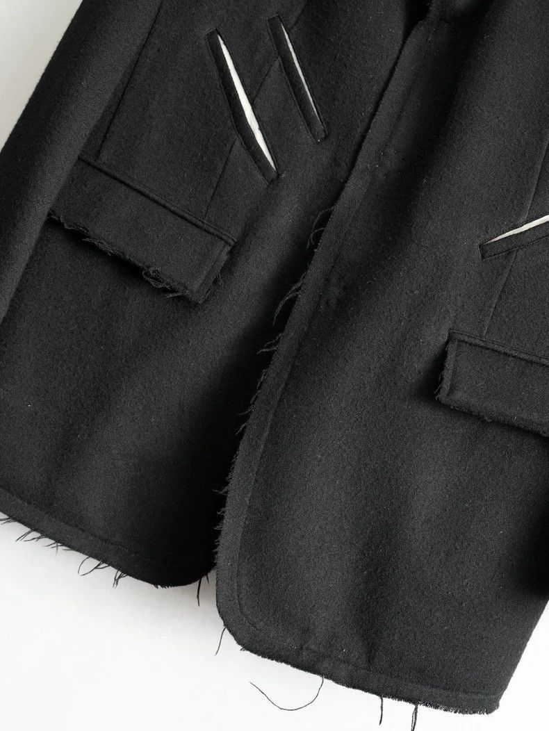 Yohji Yamamoto Yohji Yamamoto Yohji Yamamoto Black Outerwear Coat Size US S / EU 44-46 / 1 - 5 Thumbnail
