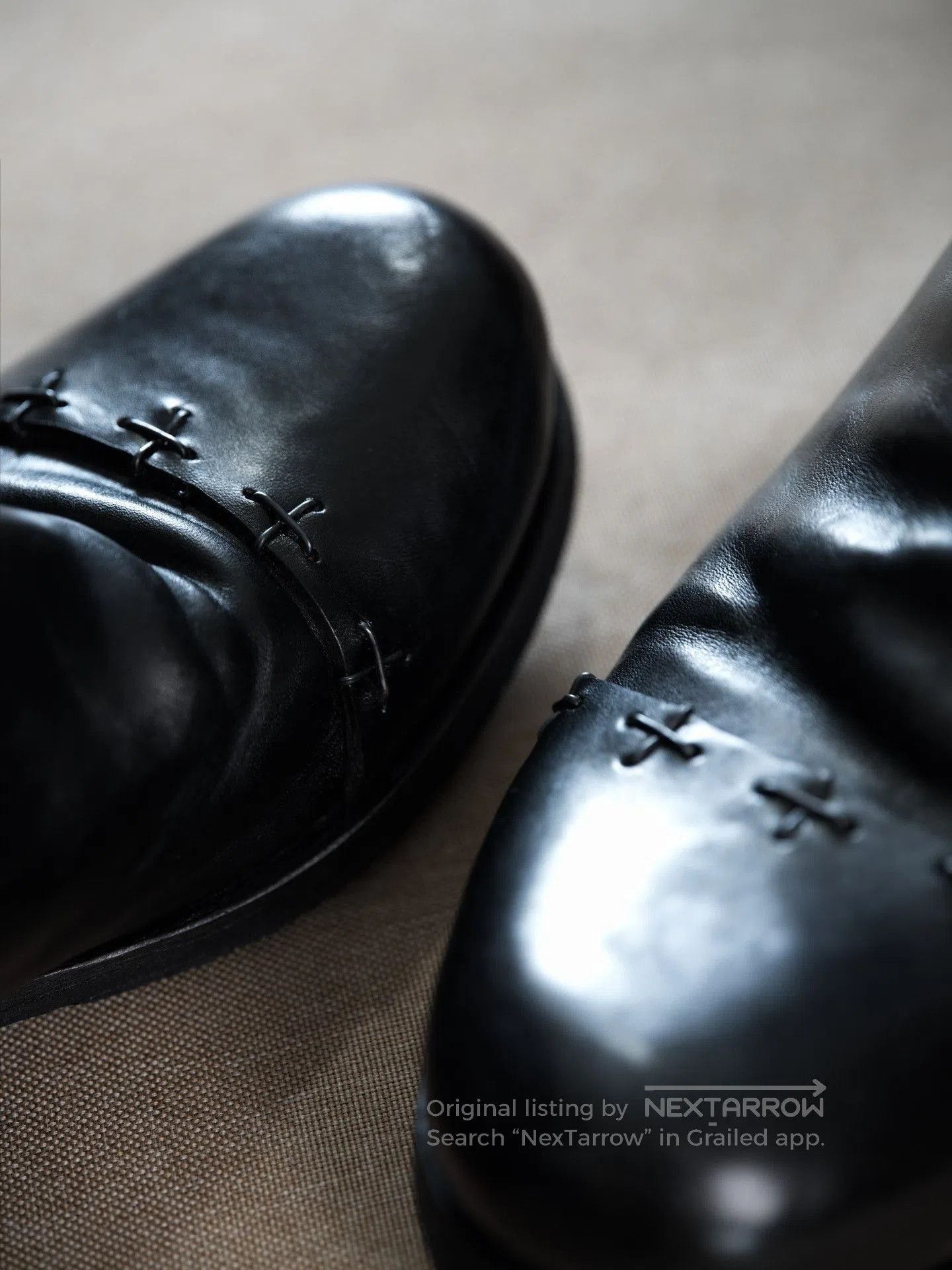 Ma+ M.A+ Maurizio Amadei Cross Zipper Horse Leather Shoes. Size US 10 / EU 43 - 3 Thumbnail