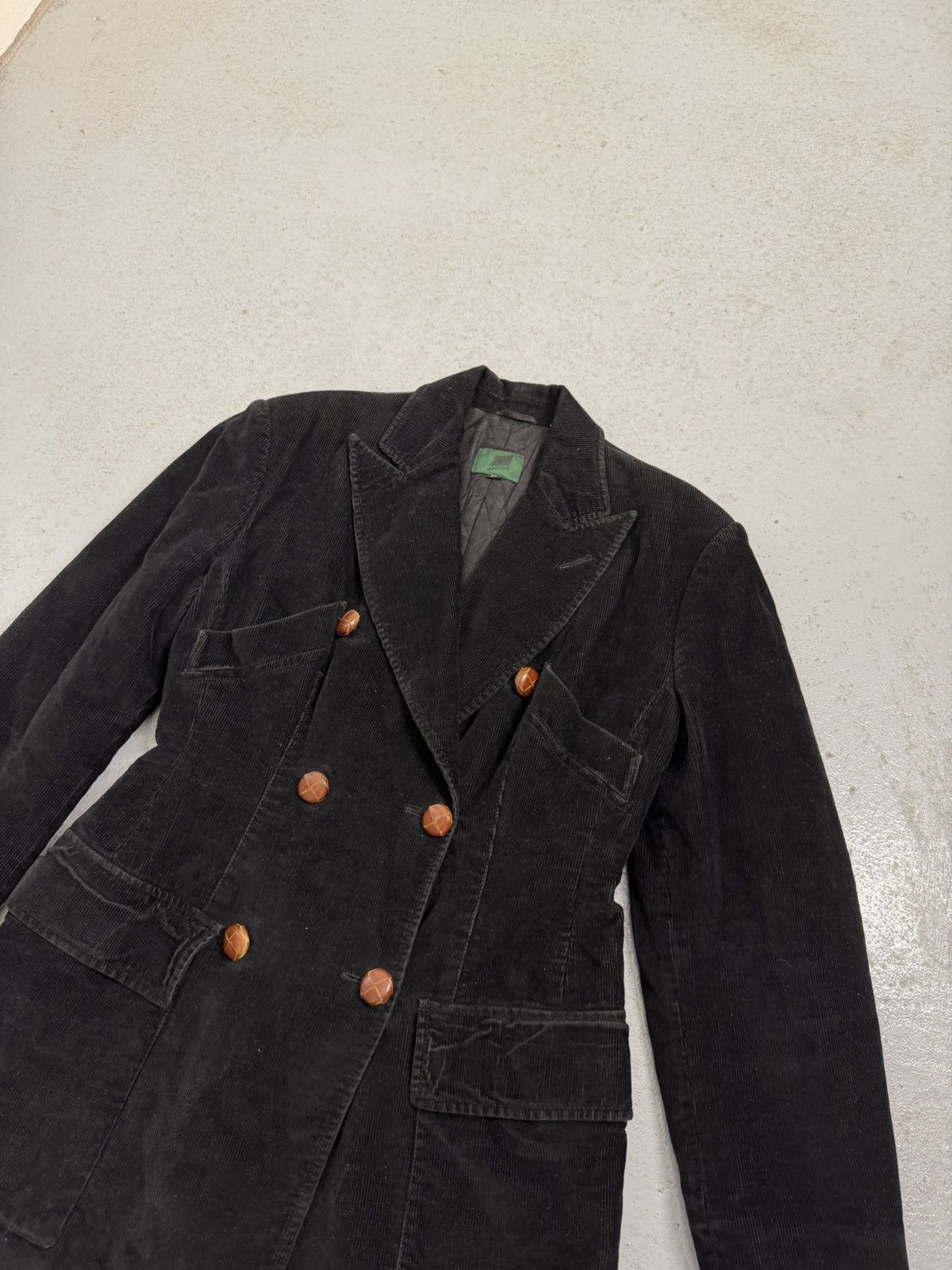 Jean Paul Gaultier Vintage Jean Paul Gaultier Corduroy Double Breaster Coat Size M / US 6-8 / IT 42-44 - 2 Thumbnail