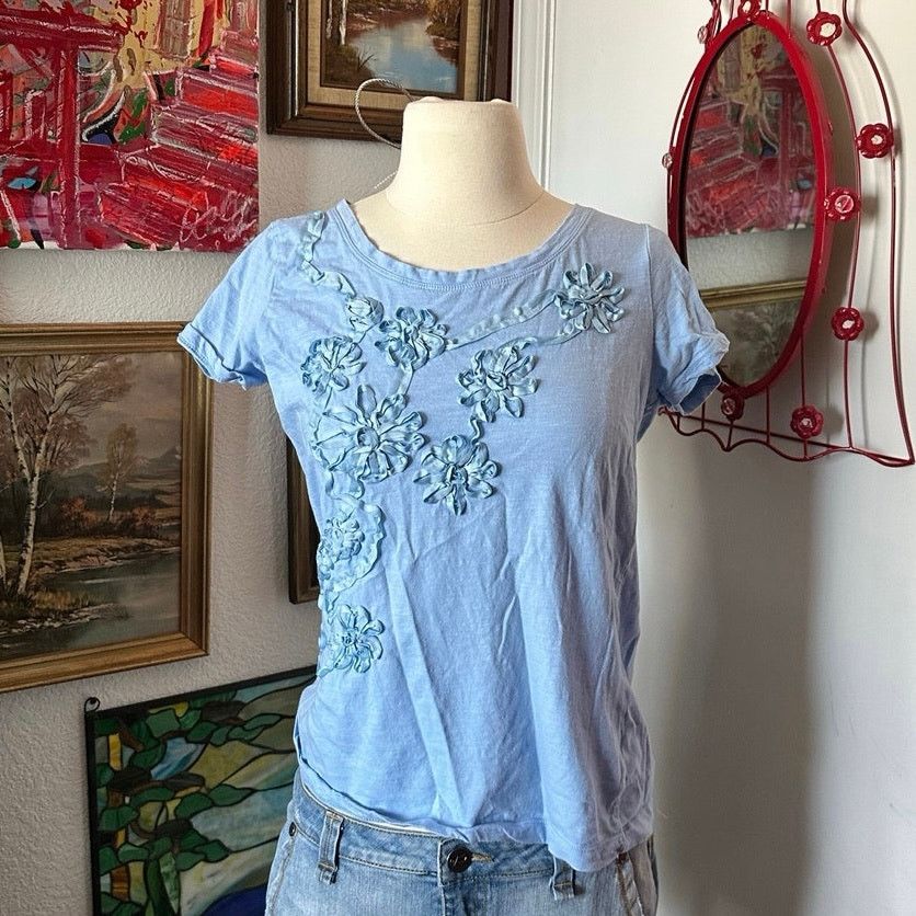 Other por pori blue floral design shirt Size M / US 6-8 / IT 42-44 - 1 Thumbnail
