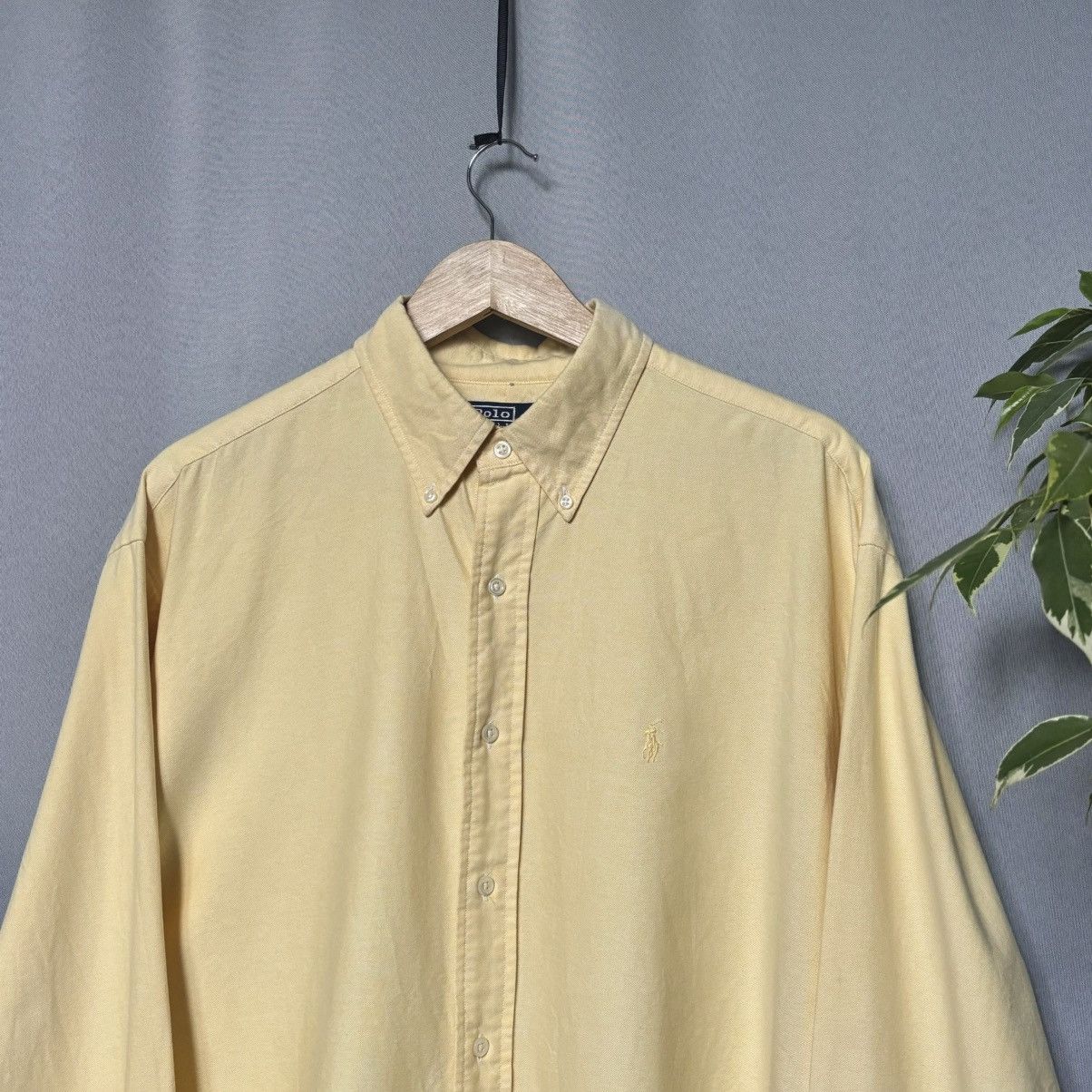 Polo Ralph Lauren Polo Ralph Lauren Blake cotton shirt yellow large vintage Size US L / EU 52-54 / 3 - 3 Thumbnail