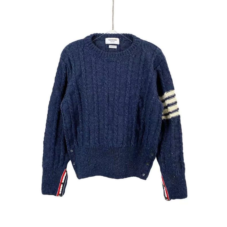 Thom Browne Thom Browne Striped long sleeve sweater Size US XL / EU 56 / 4 - 1 Thumbnail