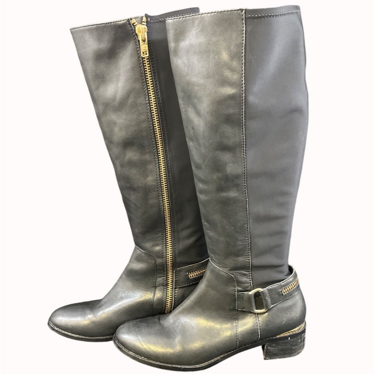 Steve Madden Steve Madden Ryperr Women's Black Riding Boots/Knee High Sz Size US 9.5 / IT 39.5 - 2 Thumbnail