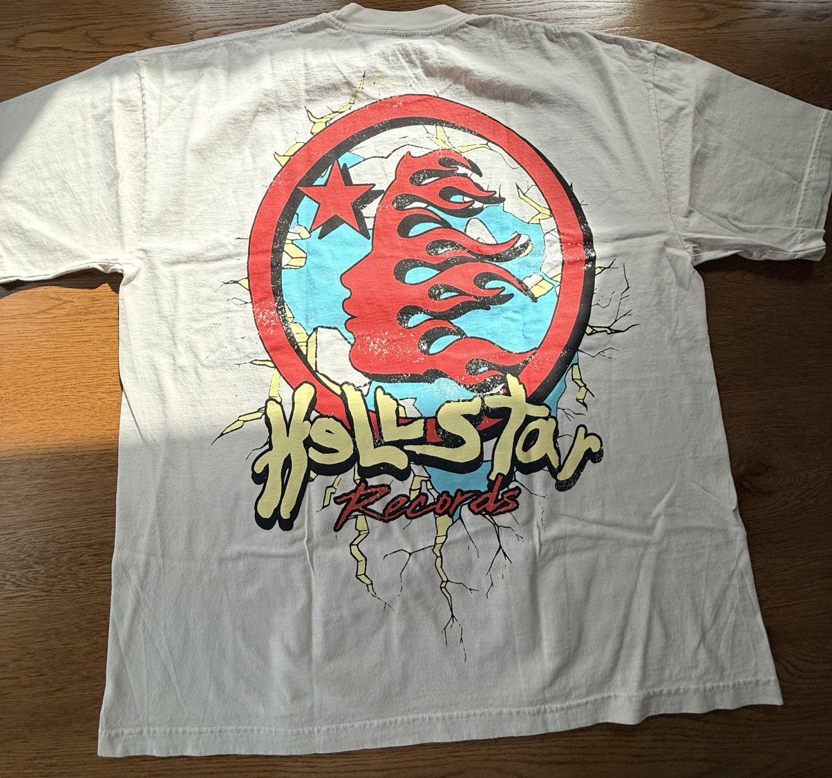 HELLSTAR Hellstar Heaven on Earth Tee Cream size XL Size US XL / EU 56 / 4 - 2 Thumbnail