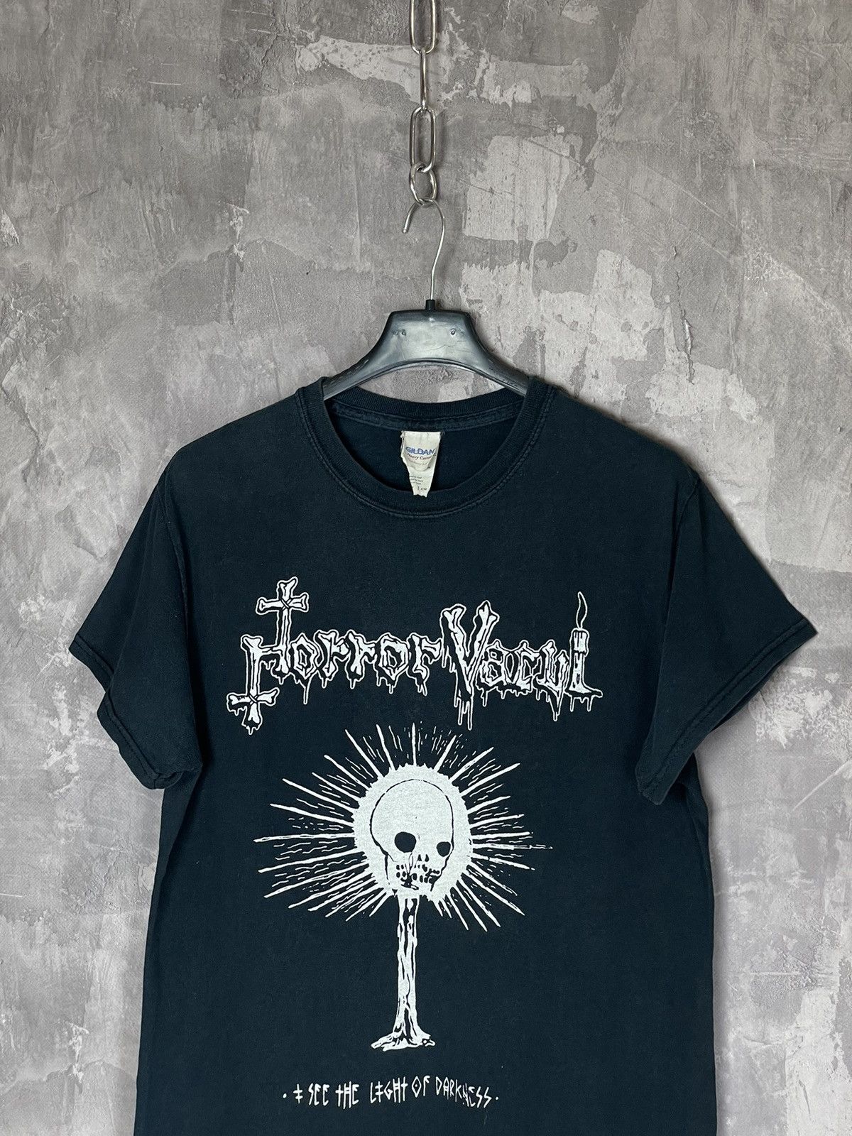 Band Tees × Vintage VINTAGE HORROR VACUI HORROR GOTH SKULL Y2K T Shirt Size US S / EU 44-46 / 1 - 2 Thumbnail