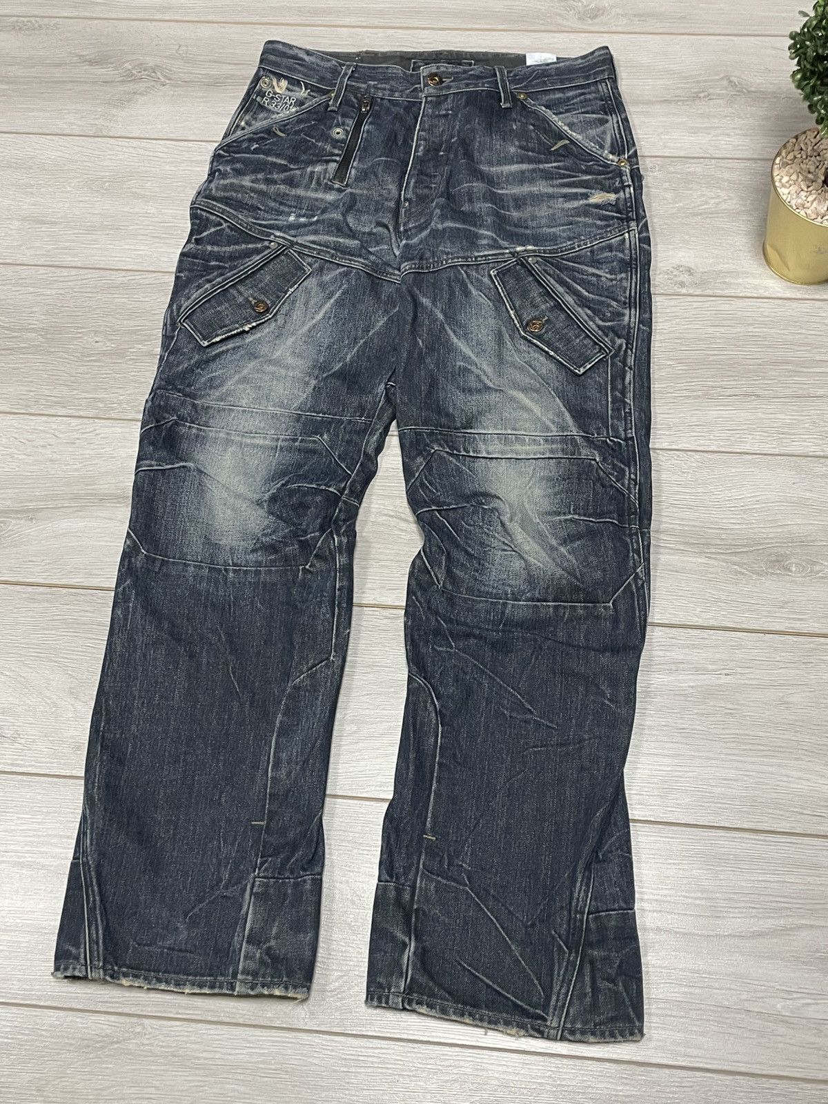G-Star G star raw denim wide loose pants jeans Size US 33 - 3 Thumbnail