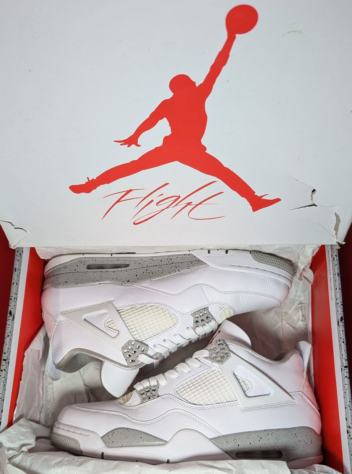 Size 12 - Jordan 4 Retro White Oreo