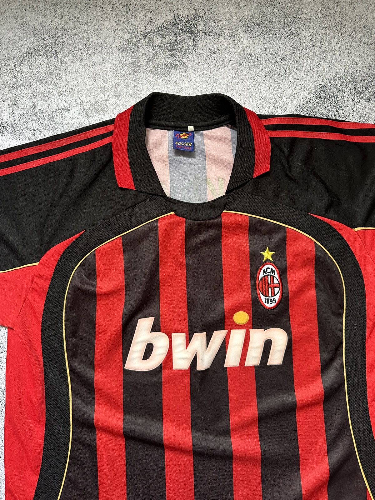 Other Vintage Kaka Milan Style Jersey Soccer Sportswear Size US XL / EU 56 / 4 - 7 Thumbnail