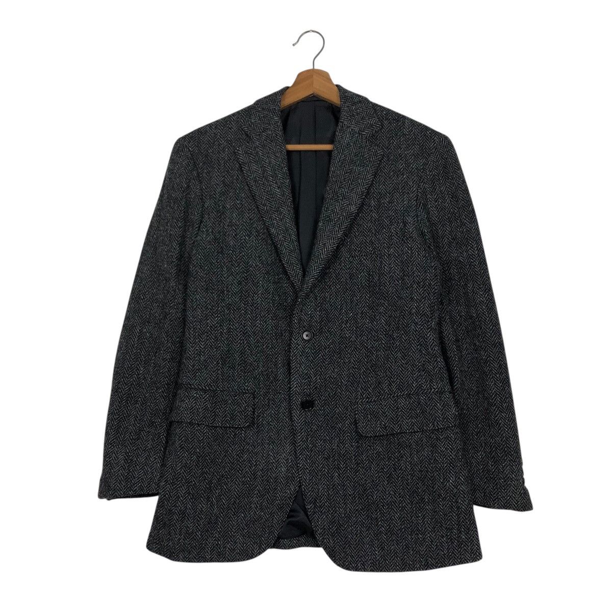 Harris Tweed 📌Vintage Wool Jacket Harris Tweed Double Breast Herringbone Size US M / EU 48-50 / 2 - 2 Thumbnail
