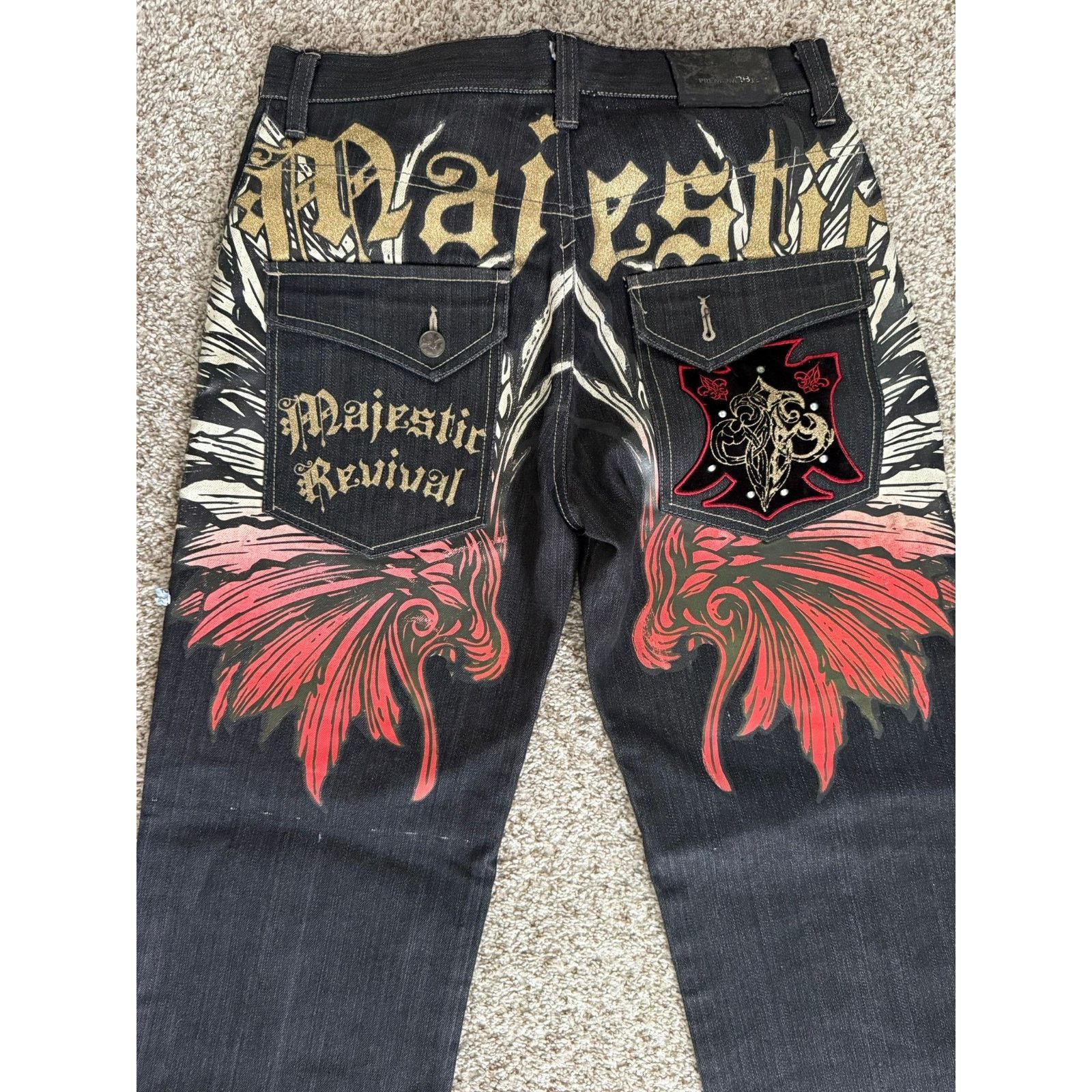 Majestic NWT Vintage Majestic Revival Black Jeans 32/32 Size US 32 / EU 48 - 1 Thumbnail