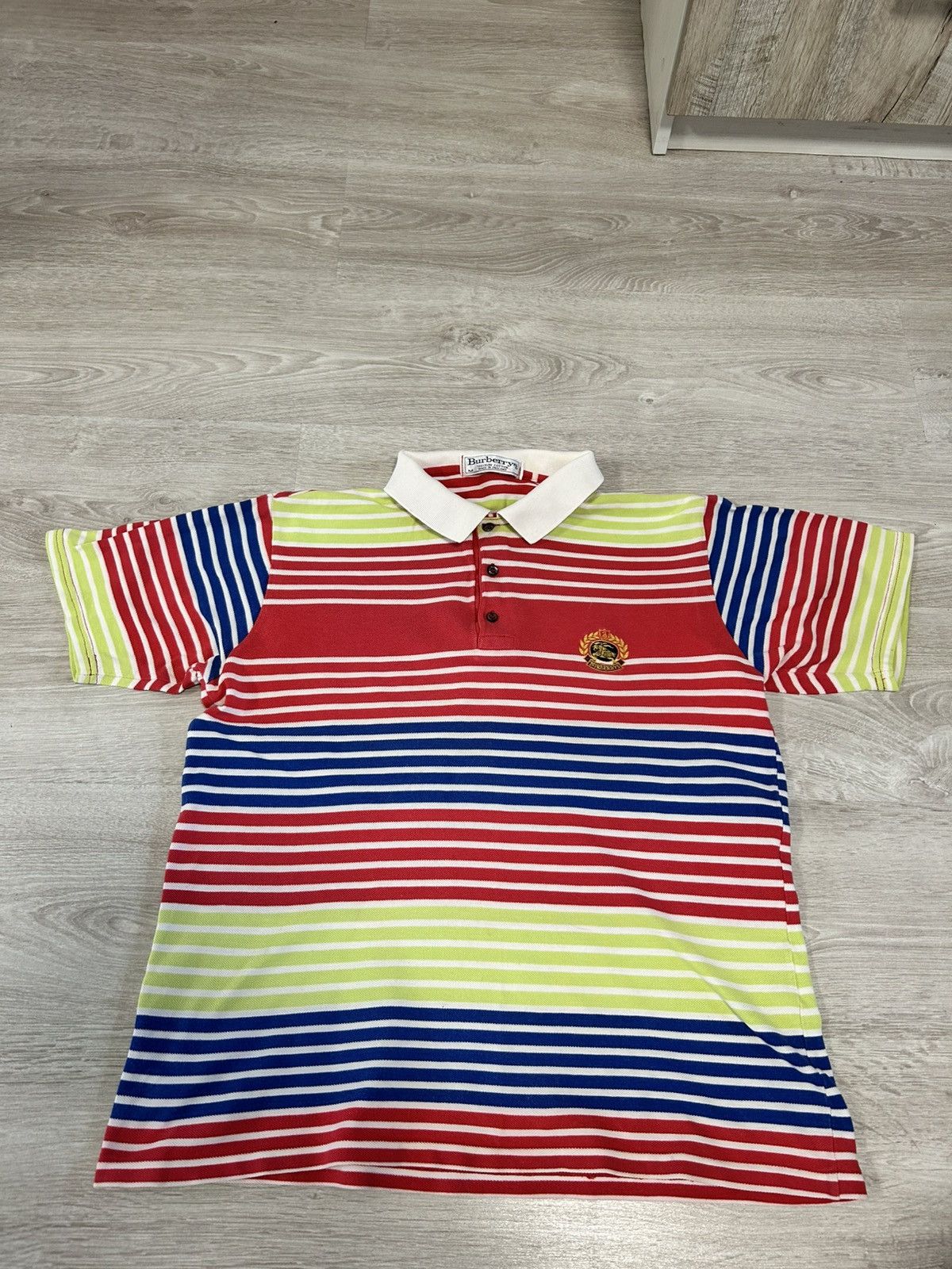 Burberry Vintage Burberrys London Polo Striped Size M UK product Size US M / EU 48-50 / 2 - 2 Thumbnail
