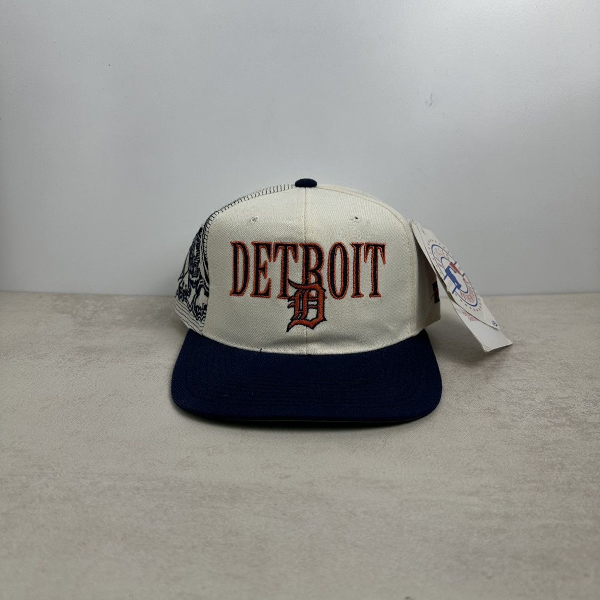 Vintage RARE 90s Vintage Hat Detroit Tigers Laser Sports Specialties Size ONE SIZE - 1 Thumbnail