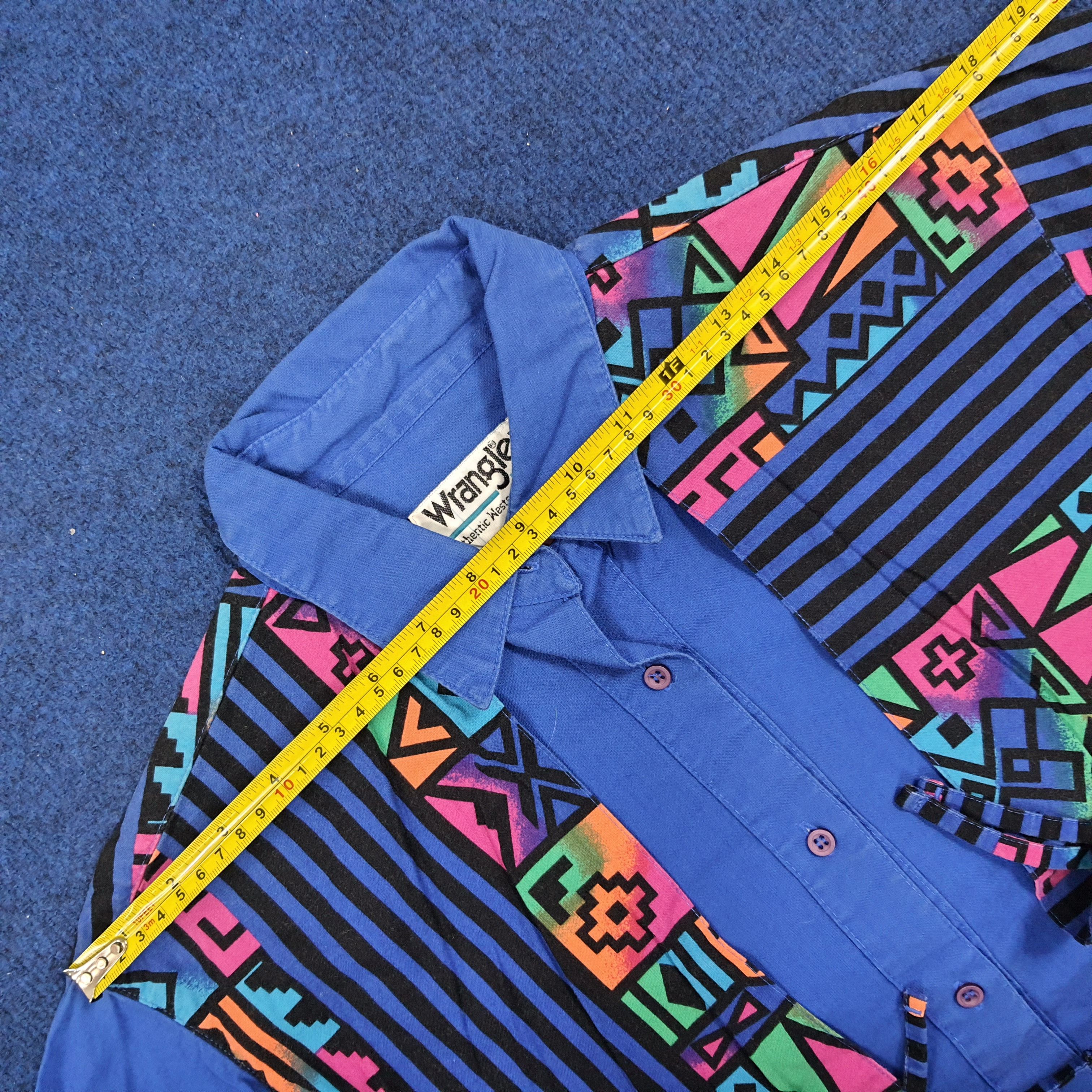 Vintage × Wrangler Vintage Wrangler Classic Art Design Button Up Shirt Size US S / EU 44-46 / 1 - 7 Thumbnail