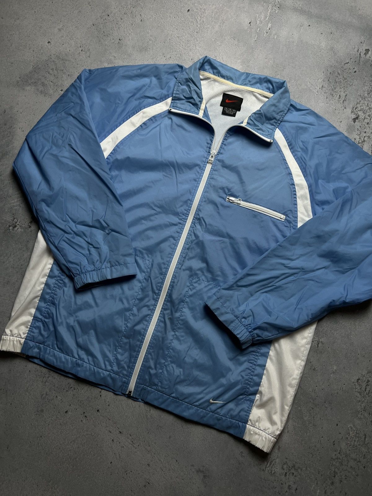 Nike 🇺🇸 Nike Vintage Zipper Jacket swoosh logo y2k 90s Zip-Up rare Size US L / EU 52-54 / 3 - 6 Thumbnail
