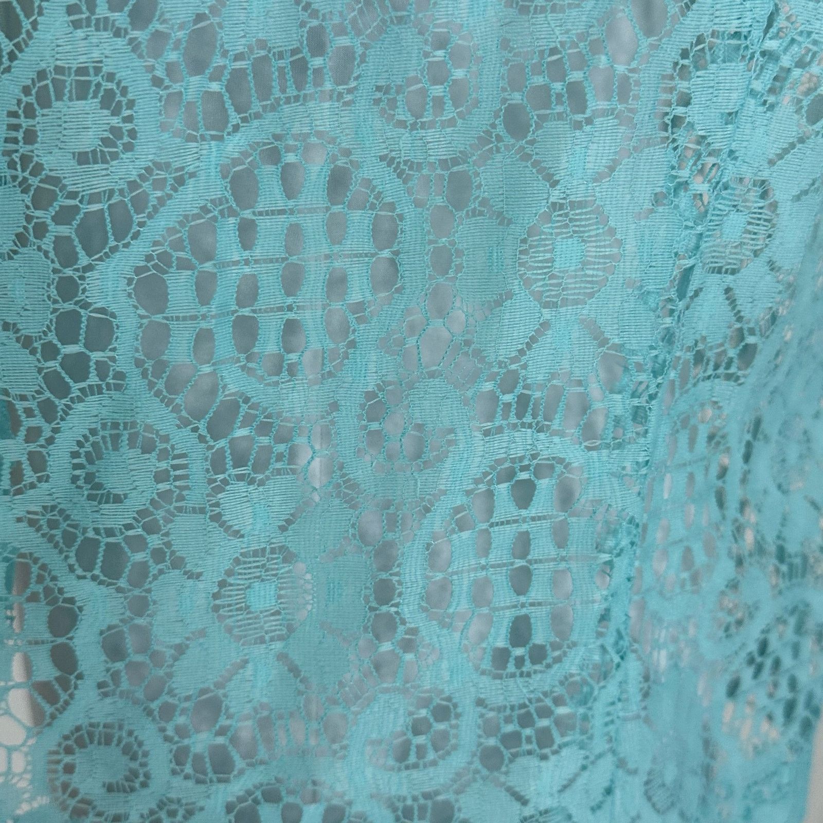 Other Vintage 1960s Mod Blue Lace Open Boho Cottagecore Vest M Size M / US 6-8 / IT 42-44 - 7 Thumbnail