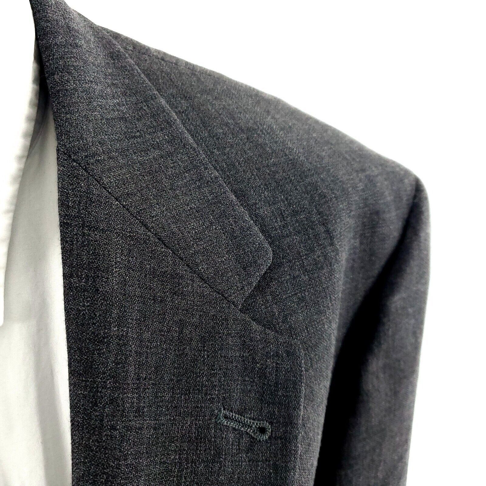 Hart Schaffner Marx Hart Schaffner Marx Comfort Plus Wool 2 Gold Button Blazer 4 Size 46L - 2 Thumbnail
