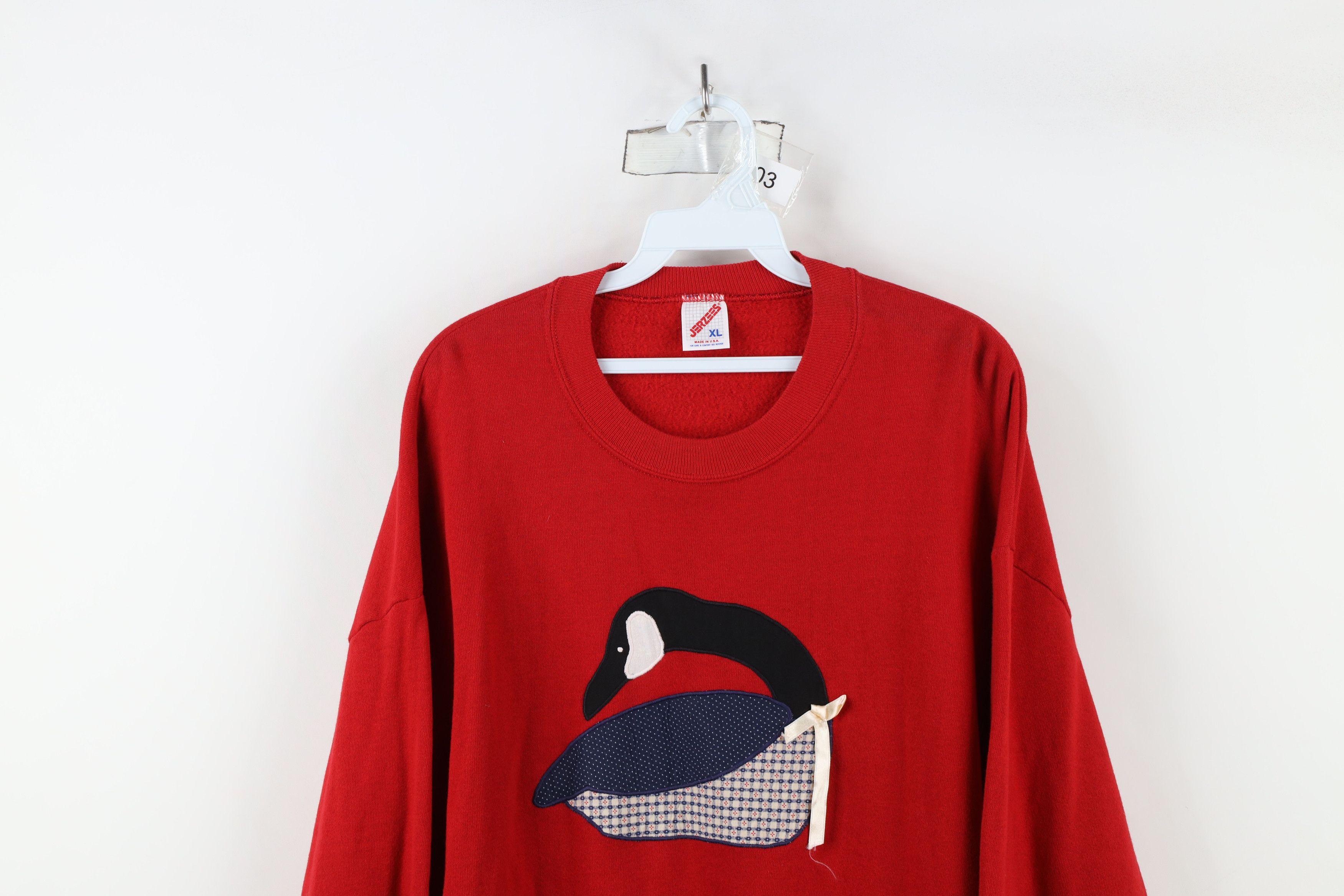 Vintage Vintage 90s Streetwear Country Patch Duck Sweatshirt USA Size XL / US 12-14 / IT 48-50 - 2 Thumbnail