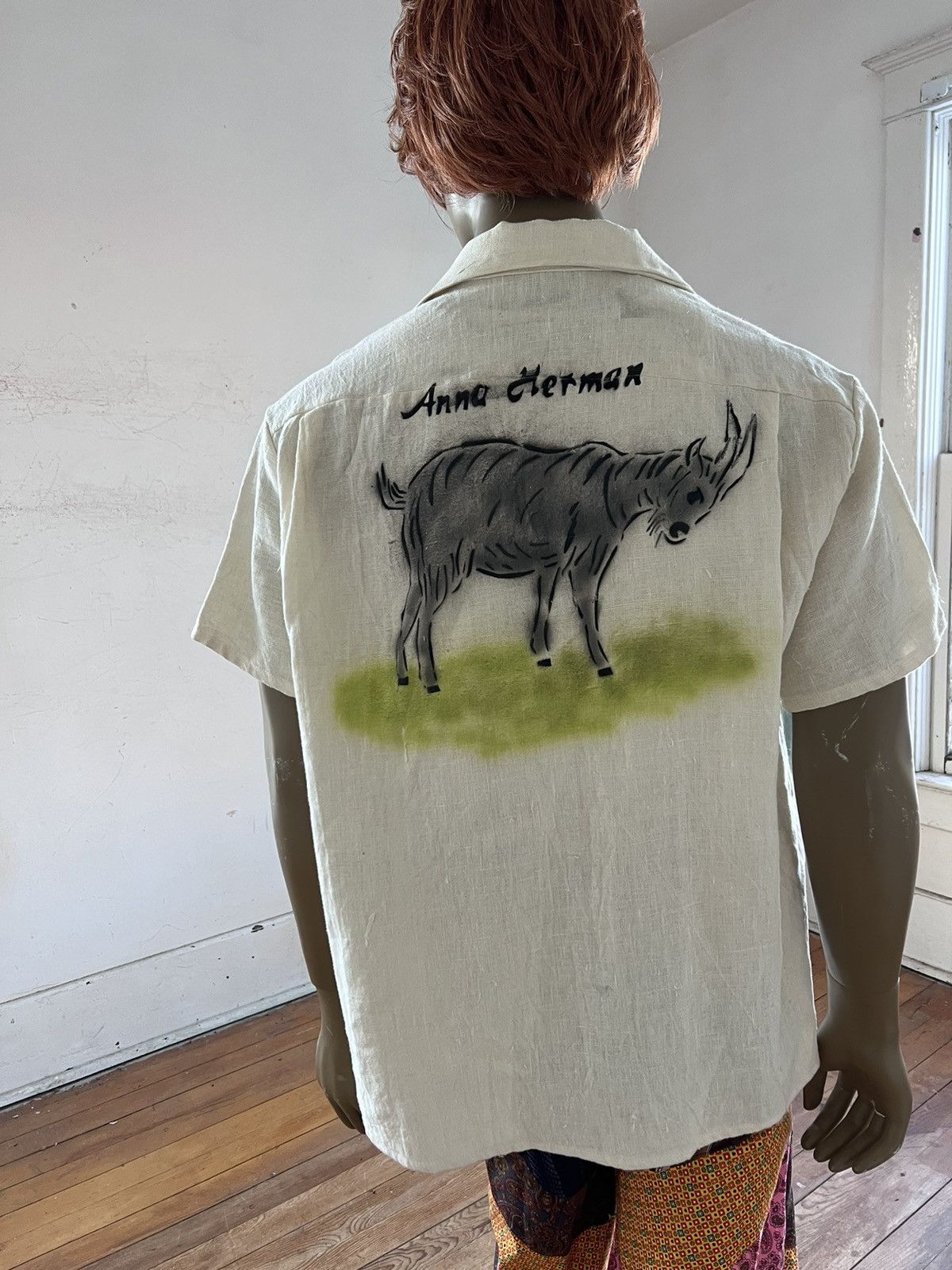 Other Flamingo Goat Hermans Hemp Mens Shirt Size US L / EU 52-54 / 3 - 3 Thumbnail