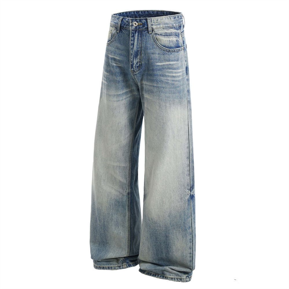 Japanese Brand × Jean Men's American punk distressed washed gradient jeans Size US 32 / EU 48 - 2 Thumbnail
