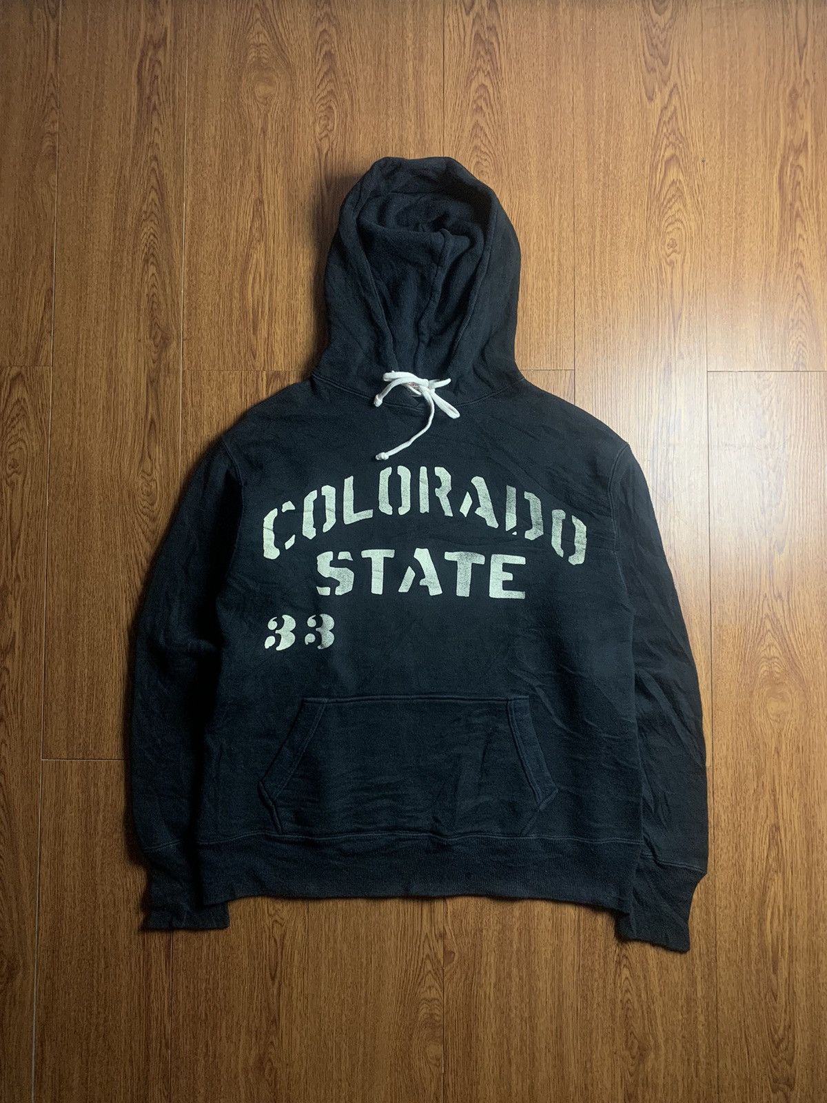 Warehouse Warehouse - Stencil Print Hoodie Size US M / EU 48-50 / 2 - 1 Thumbnail