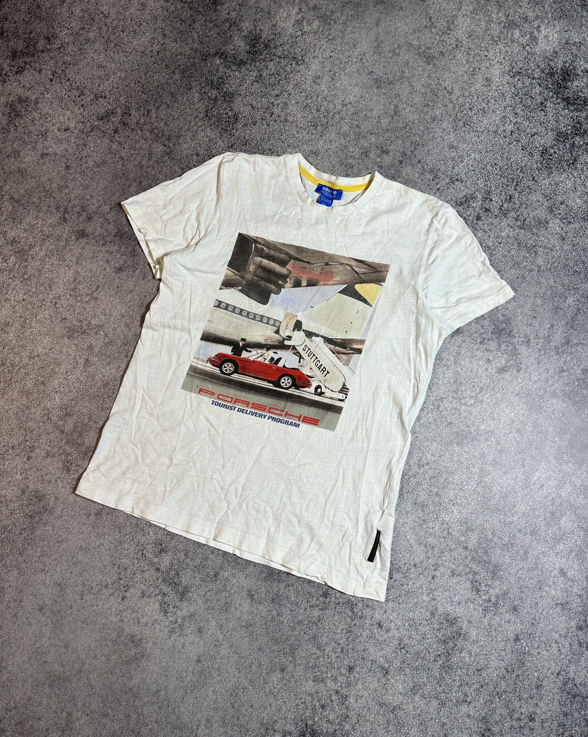 Adidas × Porsche Design Adidas Porsche Logo T-shirt Streetwear Style Rare USA L Size US L / EU 52-54 / 3 - 1 Thumbnail