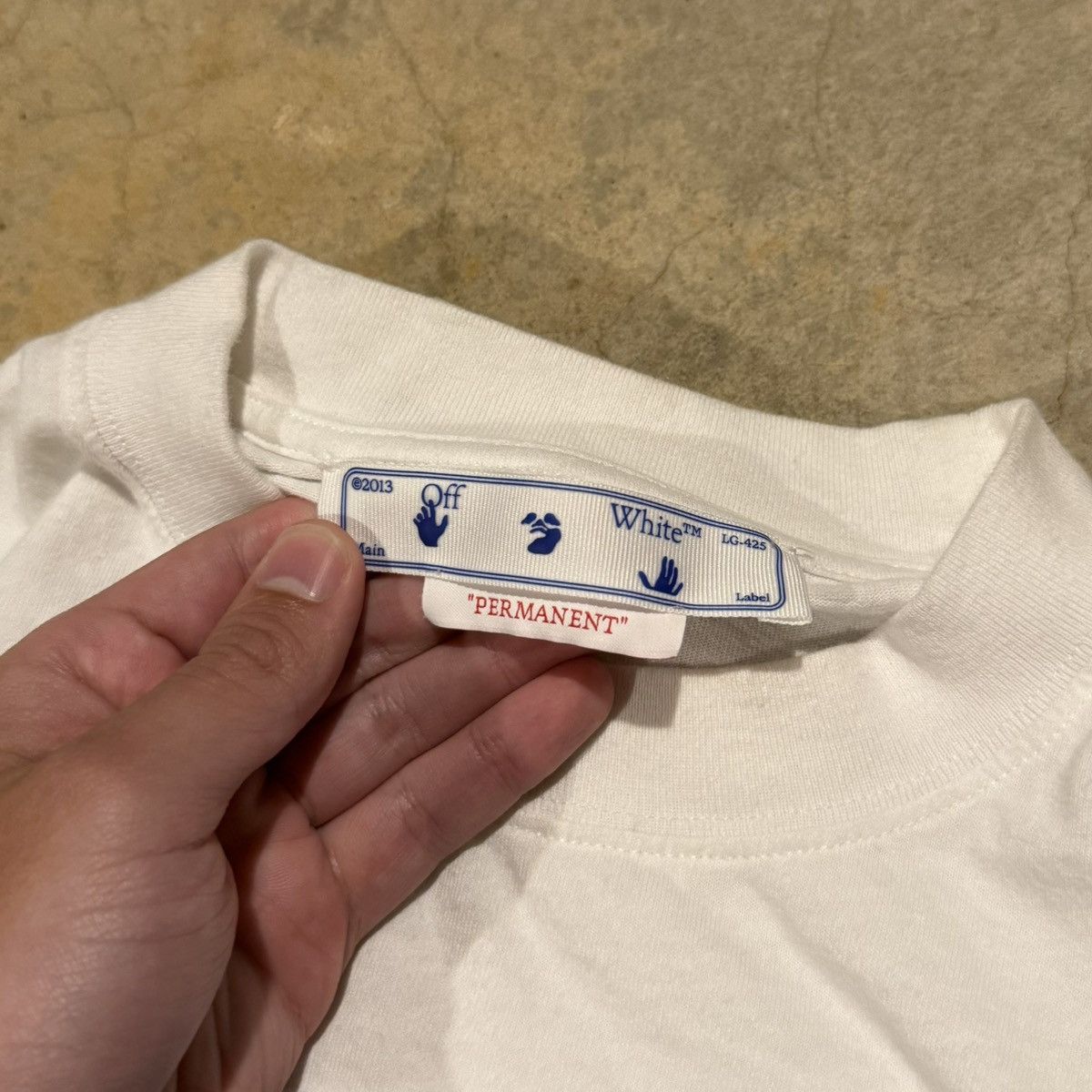 Off-White Mona Lisa Tape Tee White