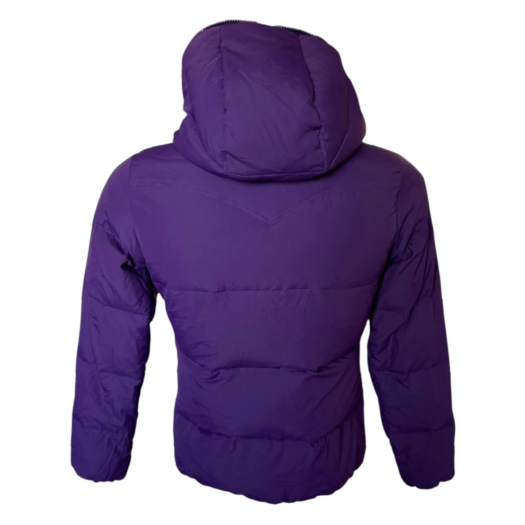 Levi's Levi’s Hooded Puffer Jacket Women’s M Purple Down Filled 100% Polyester No Pattern Casual Size M / US 6-8 / IT 42-44 - 3 Thumbnail