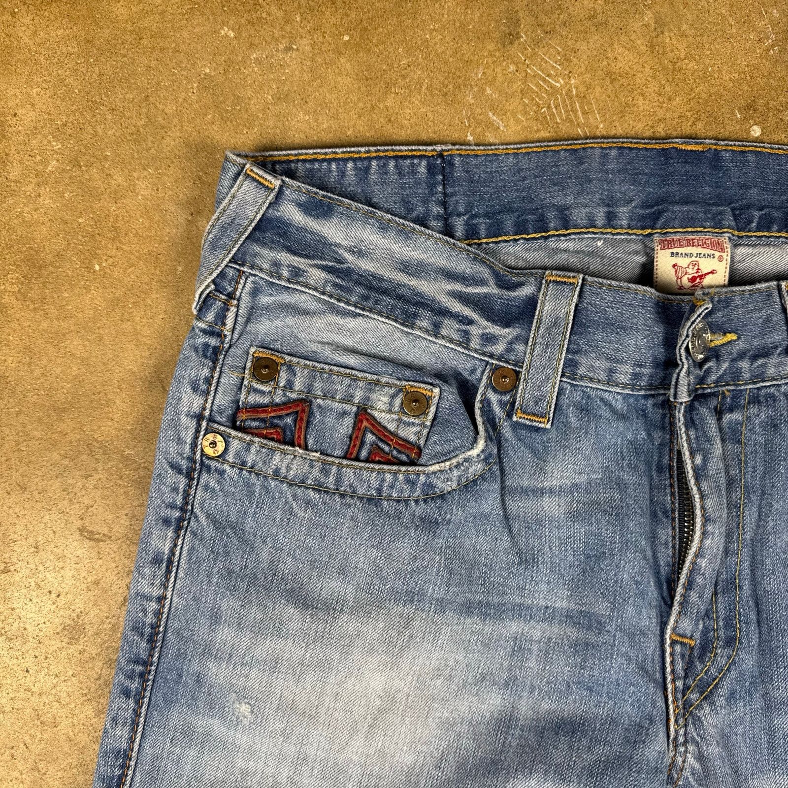 True Religion Vintage True Religion Jeans Men’s 34 Straight Crop USA Made Size US 34 / EU 50 - 2 Thumbnail