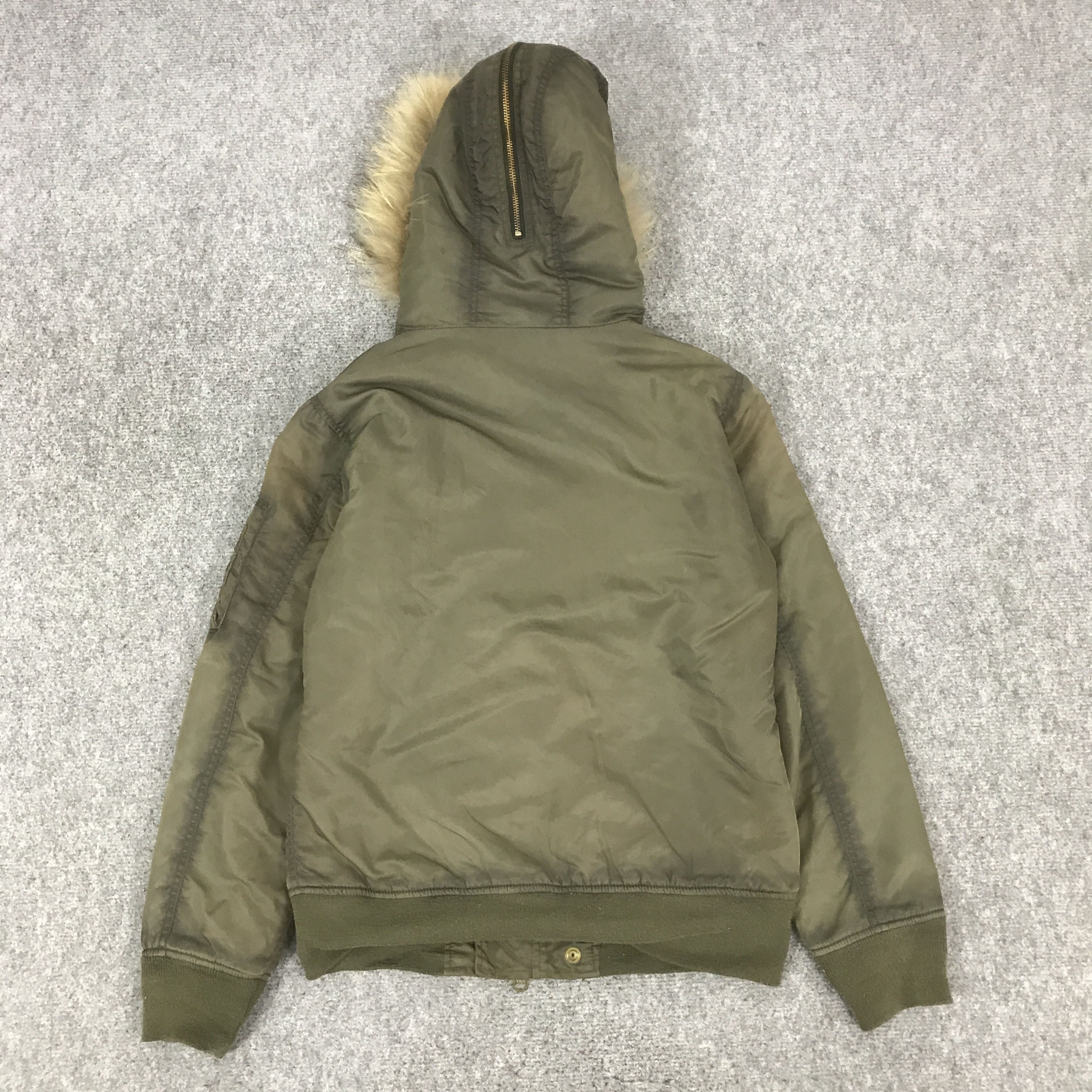 Vanquish VANQUISH BOMBER FUR HOODIES DESIGN FADED JACKET K76B4 Size US M / EU 48-50 / 2 - 3 Thumbnail
