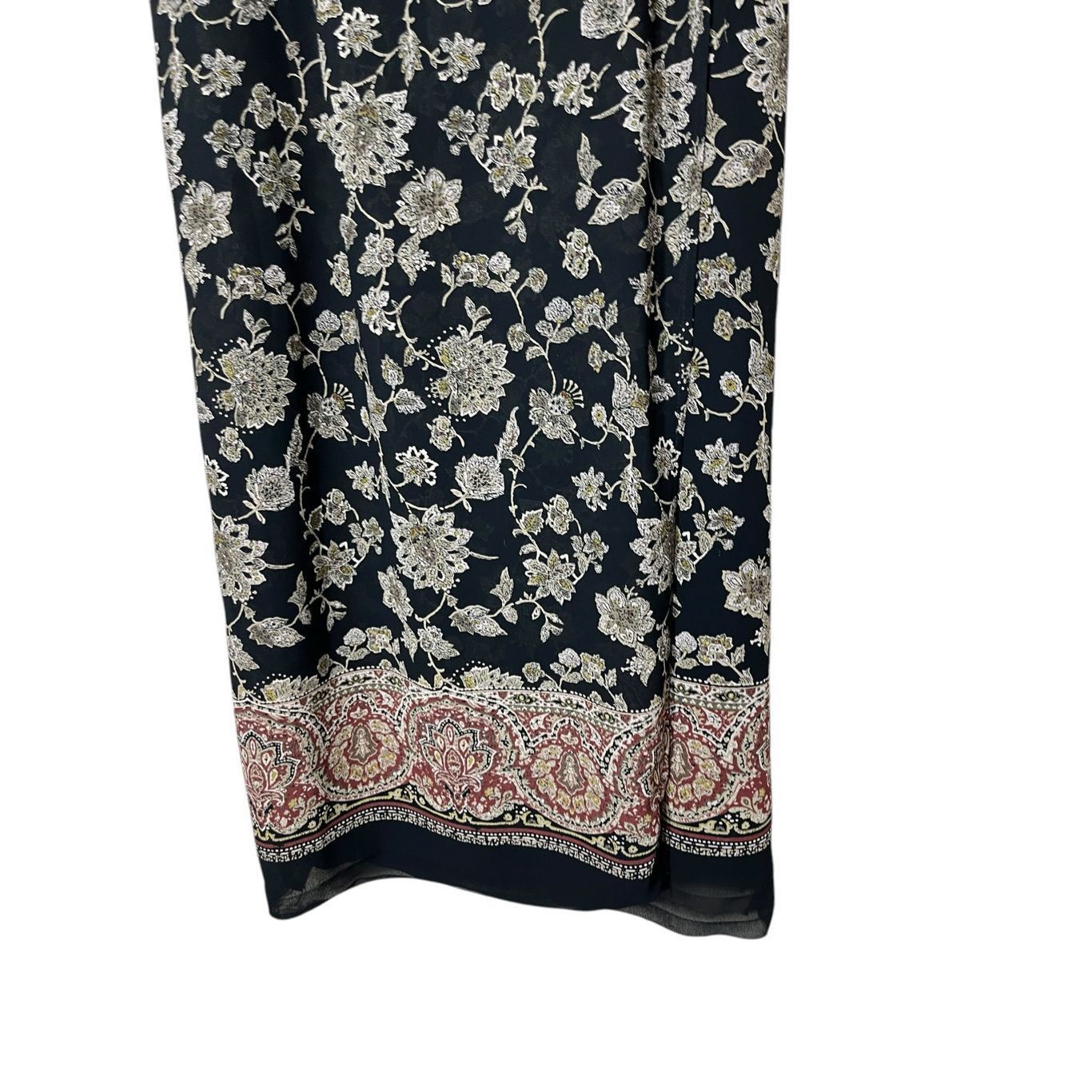 Hunt Club Vintage Hunt Club Floral Print Wrap Maxi Skirt Size 12 Size 34" / US 12 / IT 48 - 3 Thumbnail