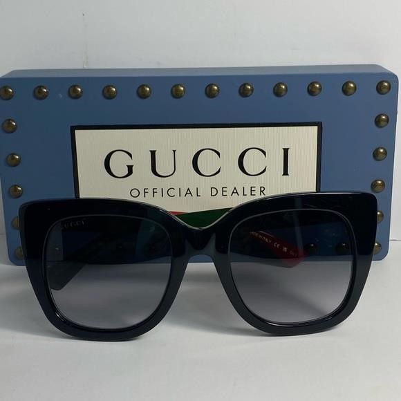 Gucci GUCCI GG0163S 003 Cateye Sunglass Size ONE SIZE - 9 Thumbnail