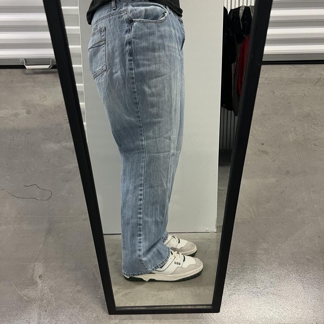 Other Vintage Y2K/2000s Baggy Bootcut Blue Light wash Denim Jeans! Size 36" / US 14 / IT 50 - 2 Thumbnail