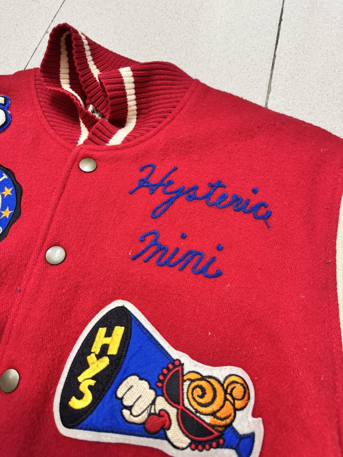 Hysteric Glamour VINTAGE HYSTERIC MINI WOOL VARSITY JACKET Size US M / EU 48-50 / 2 - 10 Thumbnail