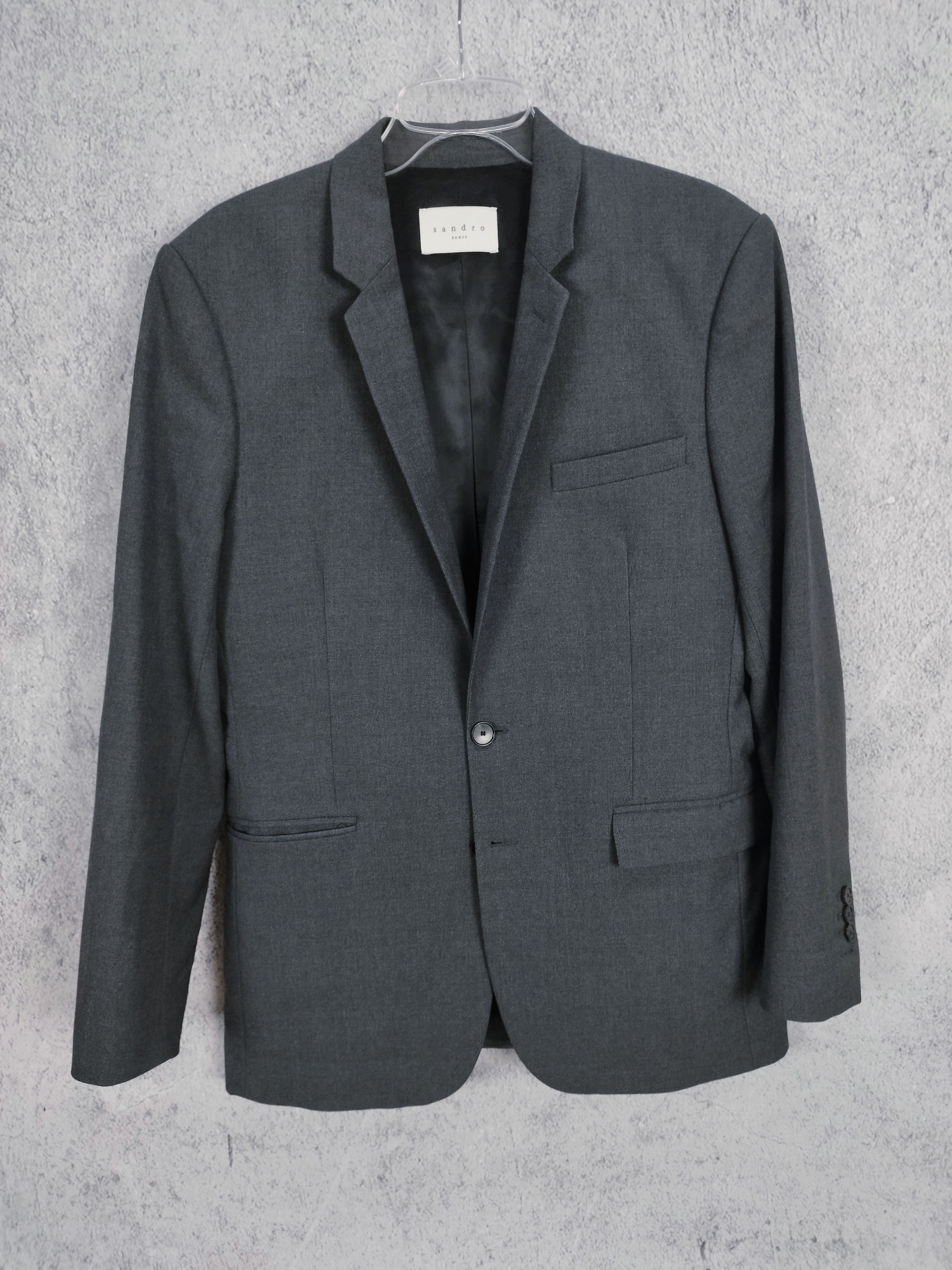 Sandro Wool Suit set Sandro Paris in grey Size 38R - 5 Thumbnail