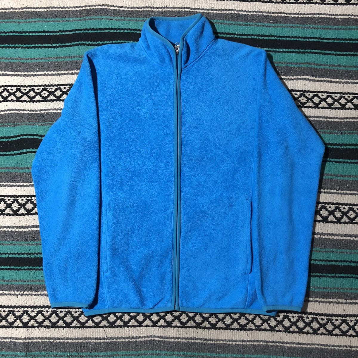 Japanese Brand × Uniqlo Uniqlo Blue Fleece Jacket Size US L / EU 52-54 / 3 - 2 Thumbnail