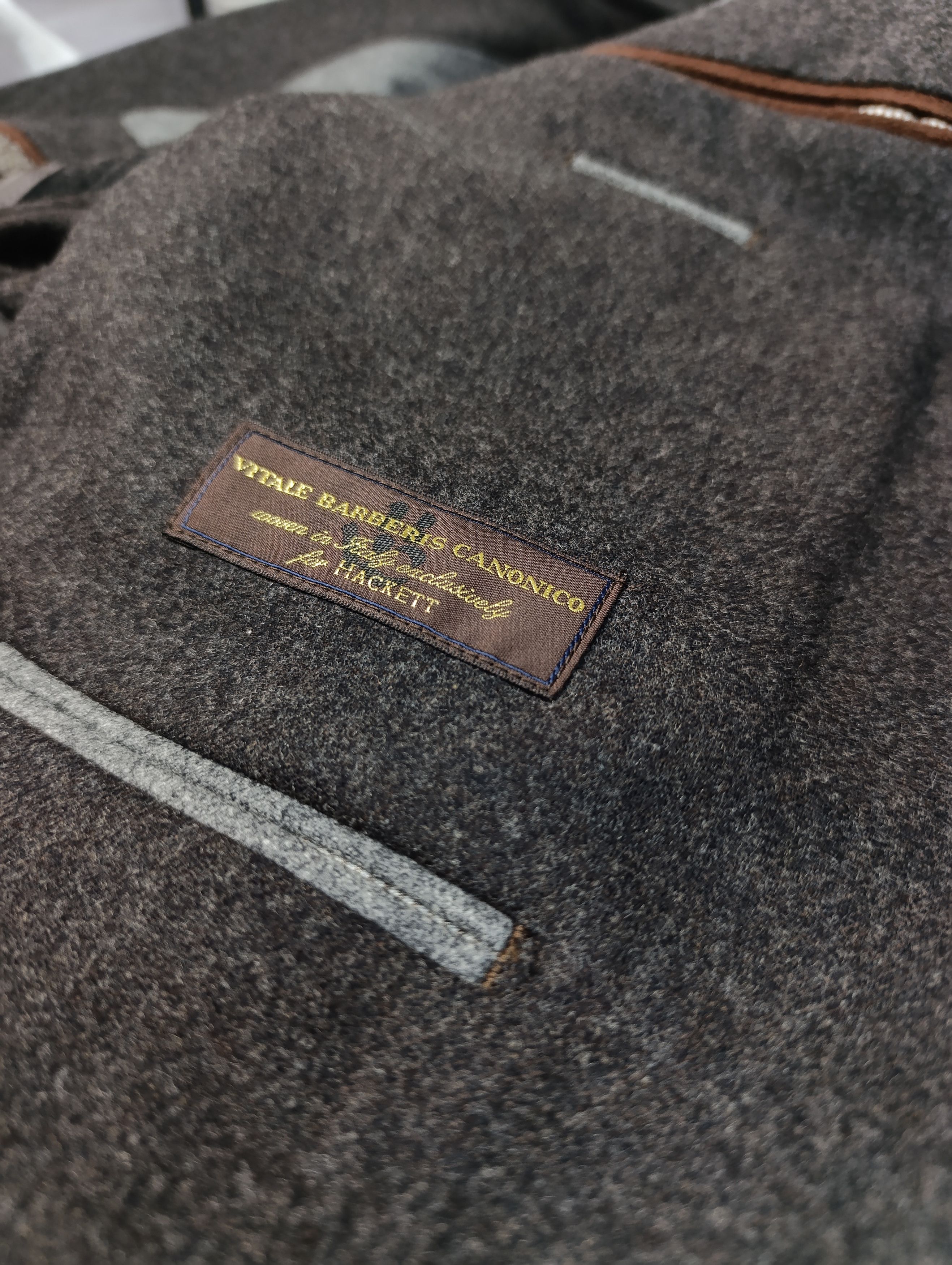 Hackett × Vitale Barberis Canonico HACKETT VITALE BARBERIS CANONICO WOOL BLAZER JACKET Size 42R - 18 Thumbnail