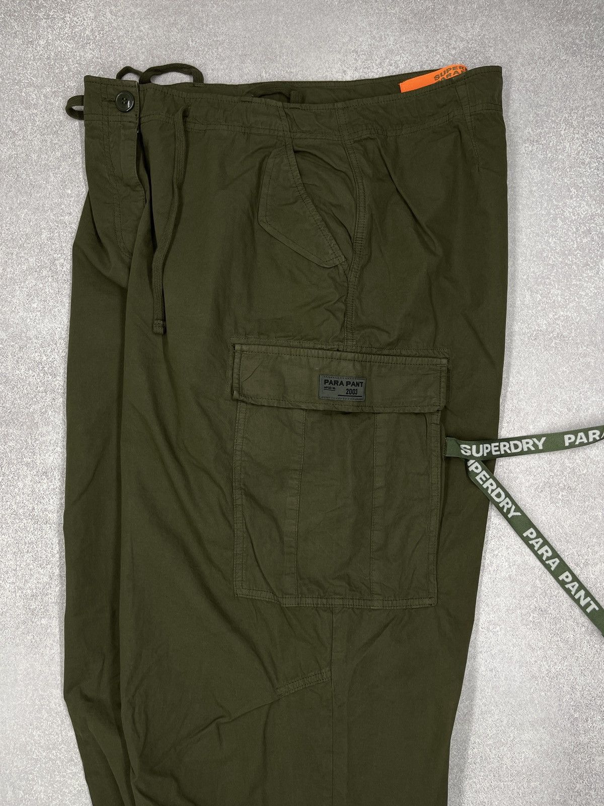 Superdry Vintage SuperDry Baggy Parachute Cargo Pants Khaki Size 28" / US 6 / IT 42 - 7 Thumbnail