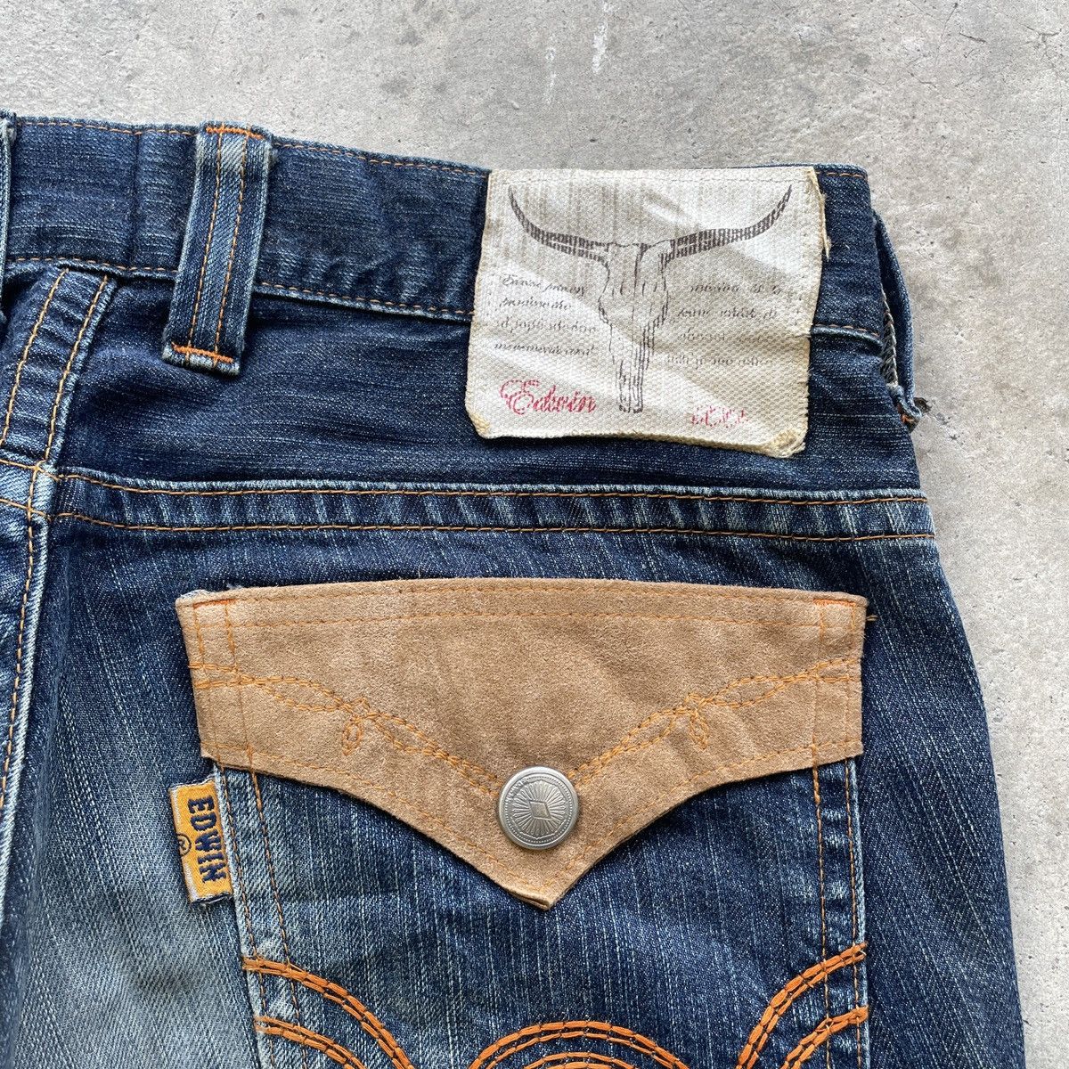 Edwin Vintage Edwin Distressed FLARE Jeans Faded BOOTCUT Pants W34 Size US 34 / EU 50 - 10 Thumbnail