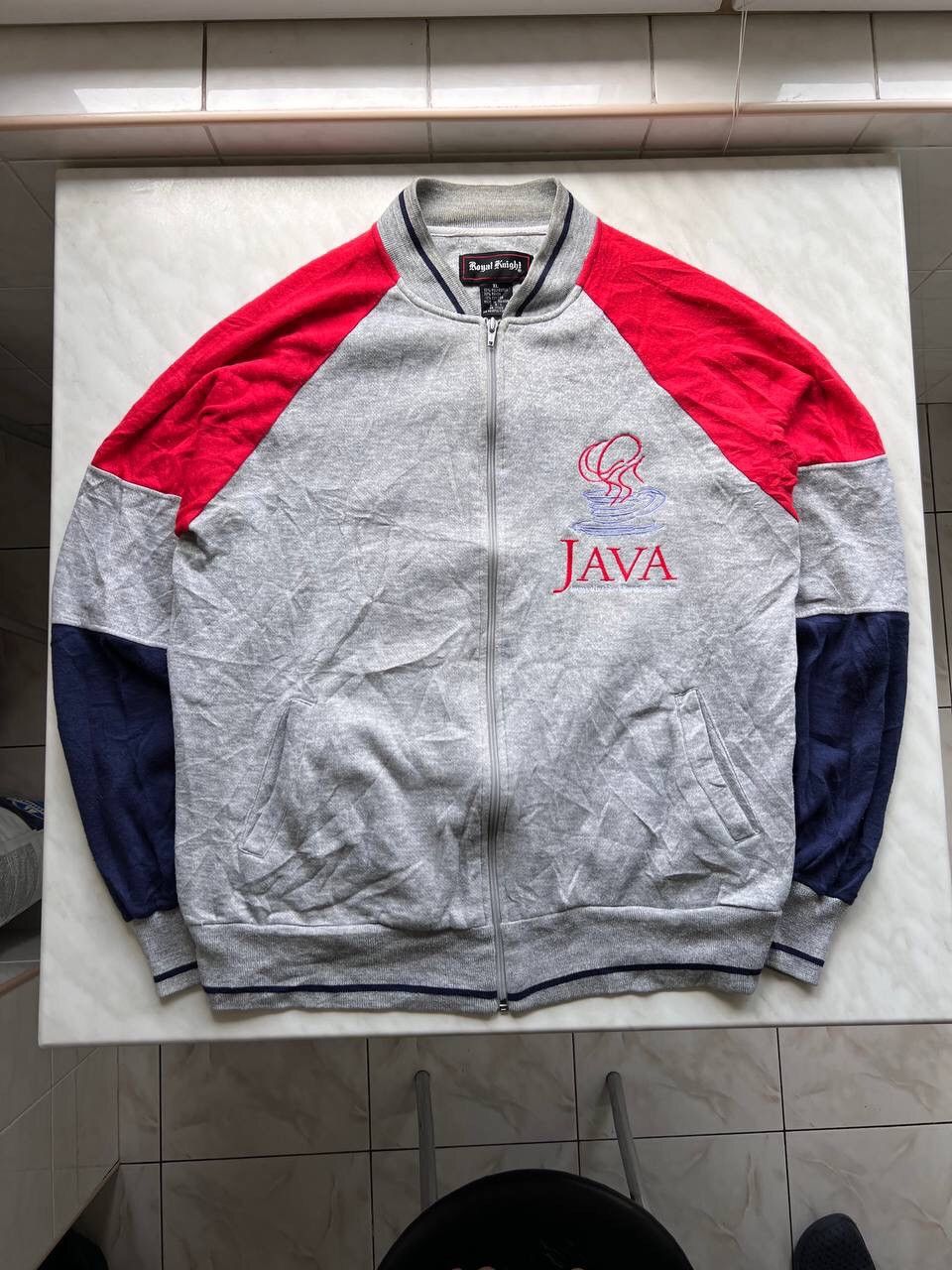 Designer × Vintage Vintage JAVA Microsystems Zip Hoodie Sweatshirt 90s Taiwan Size US L / EU 52-54 / 3 - 2 Thumbnail