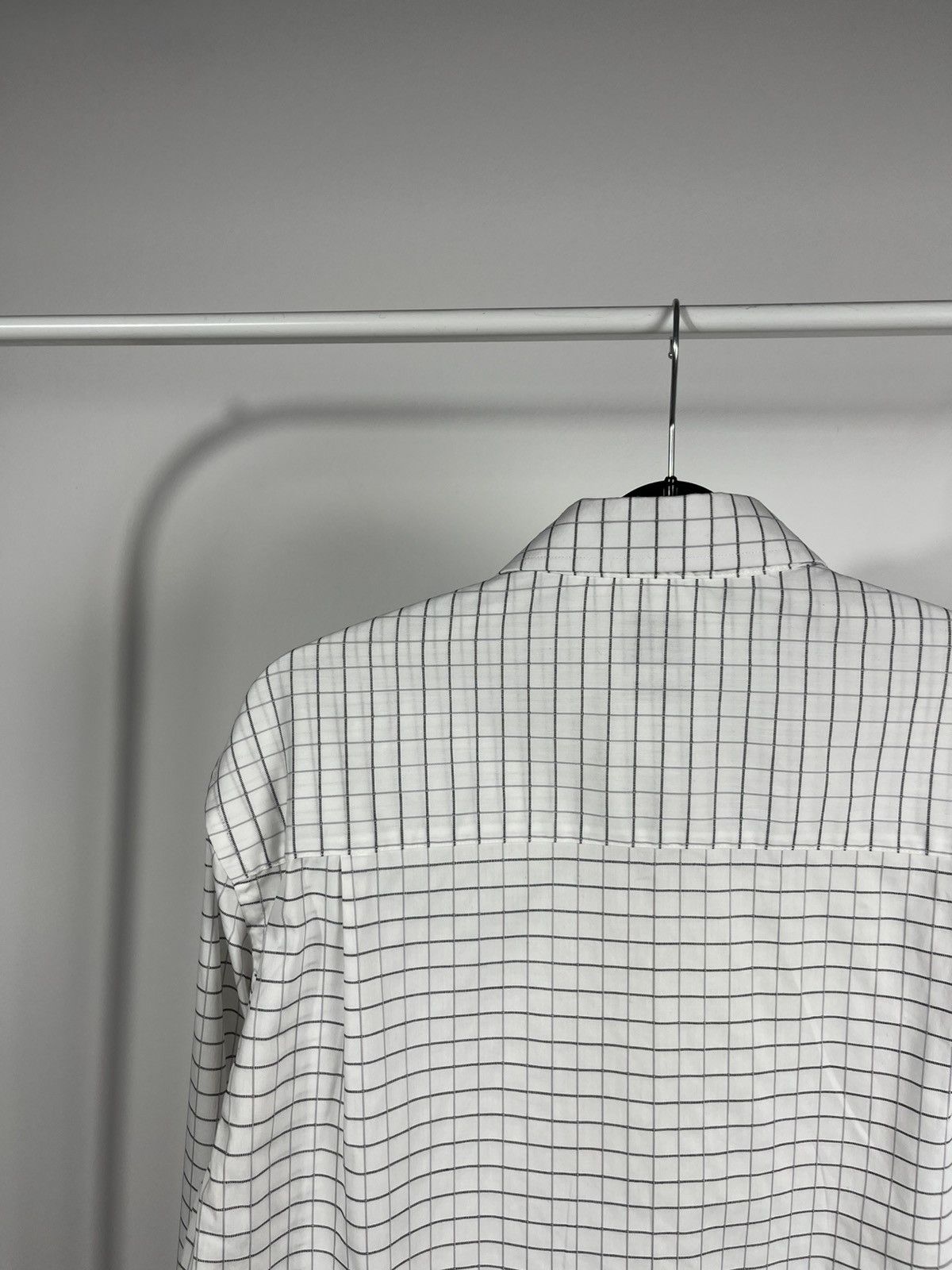 Armani Collezioni Armani Collezioni Luxury Shirt 39/15.5 Grid Check Cotton Size US M / EU 48-50 / 2 - 11 Thumbnail