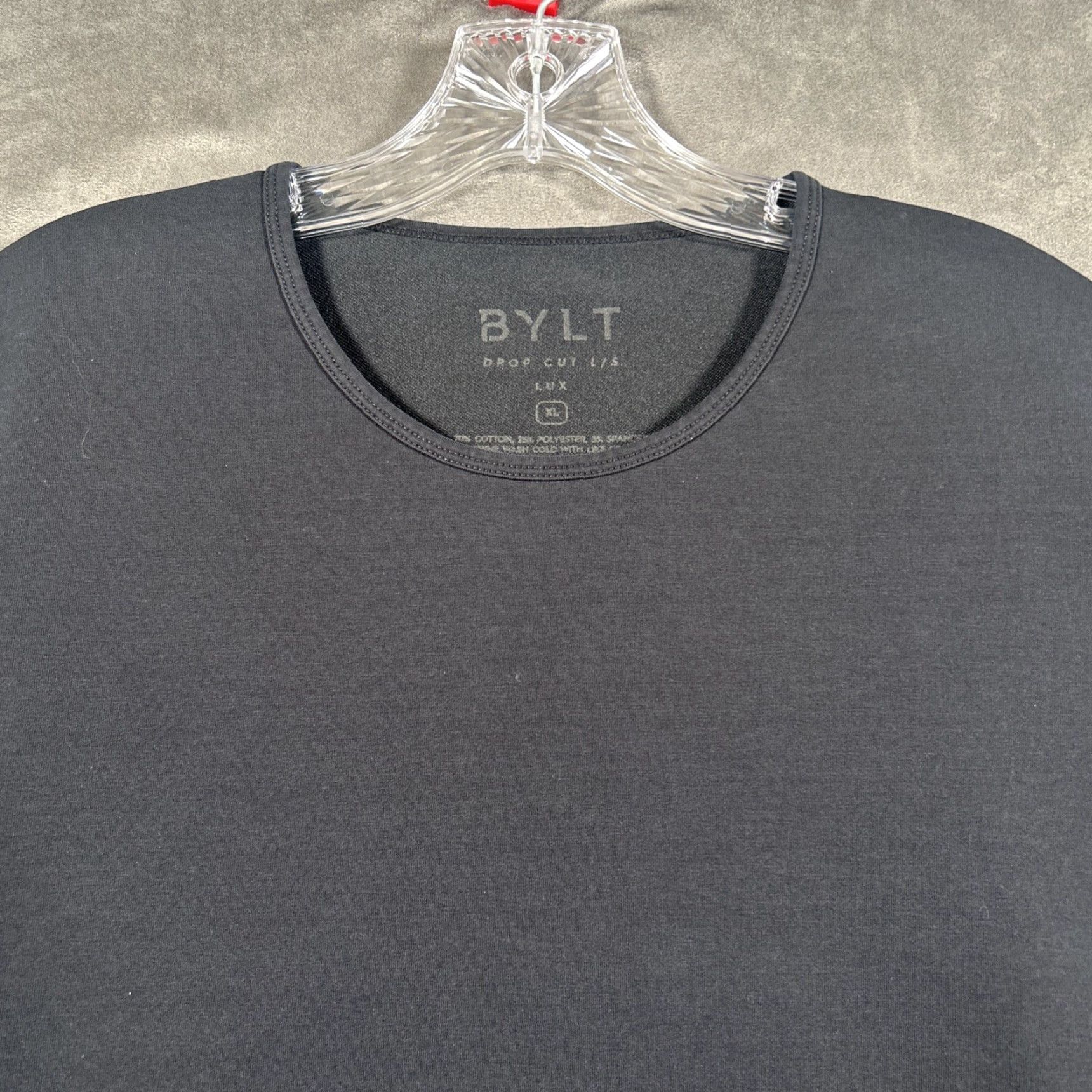 Vintage BYLT Shirt L/S Lux Performance Stretch Black Crew Neck Mens XL Size US XL / EU 56 / 4 - 2 Thumbnail