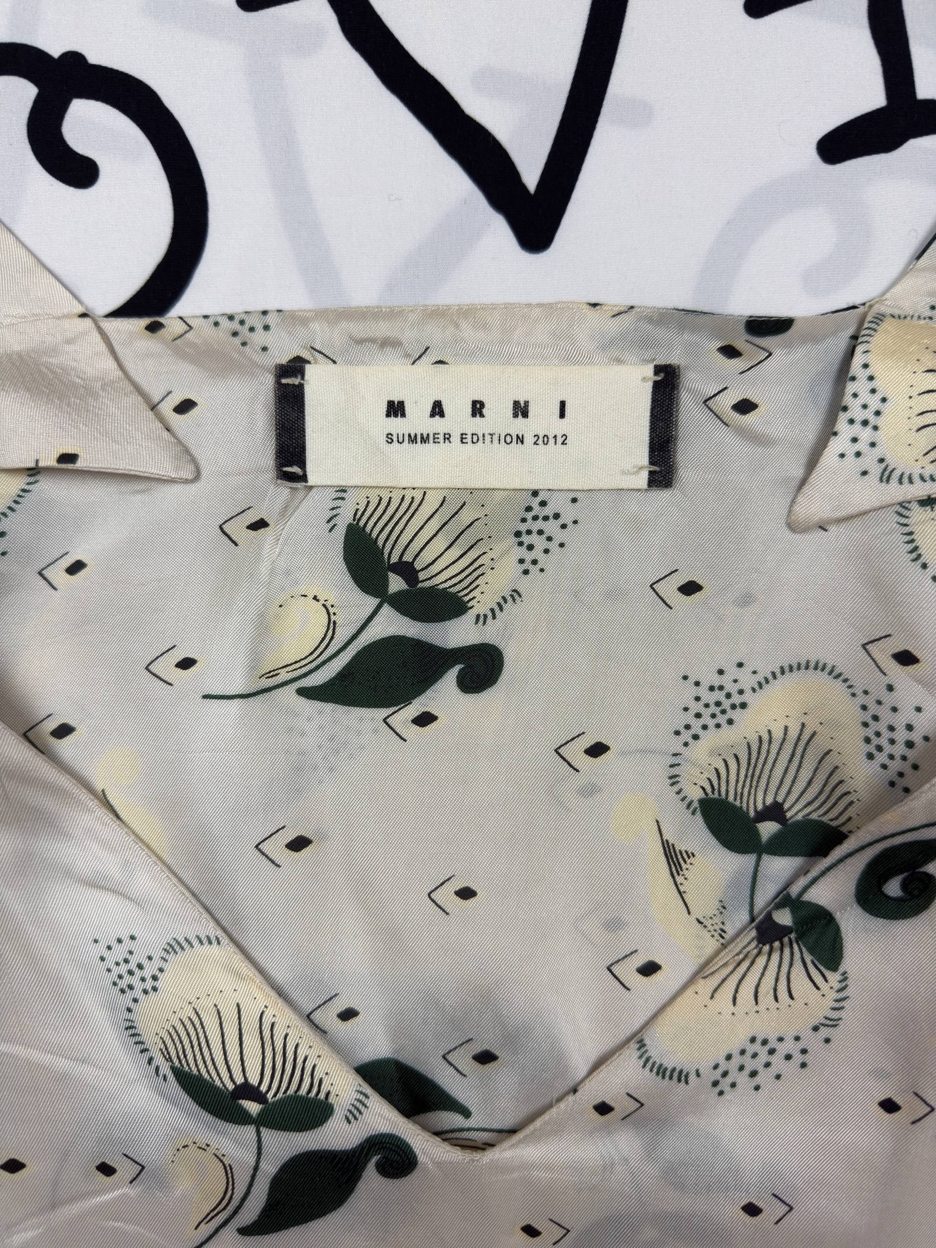 Marni Marni Luxury Flover Dress 2012 Coollection Size L / US 10 / IT 46 - 3 Thumbnail