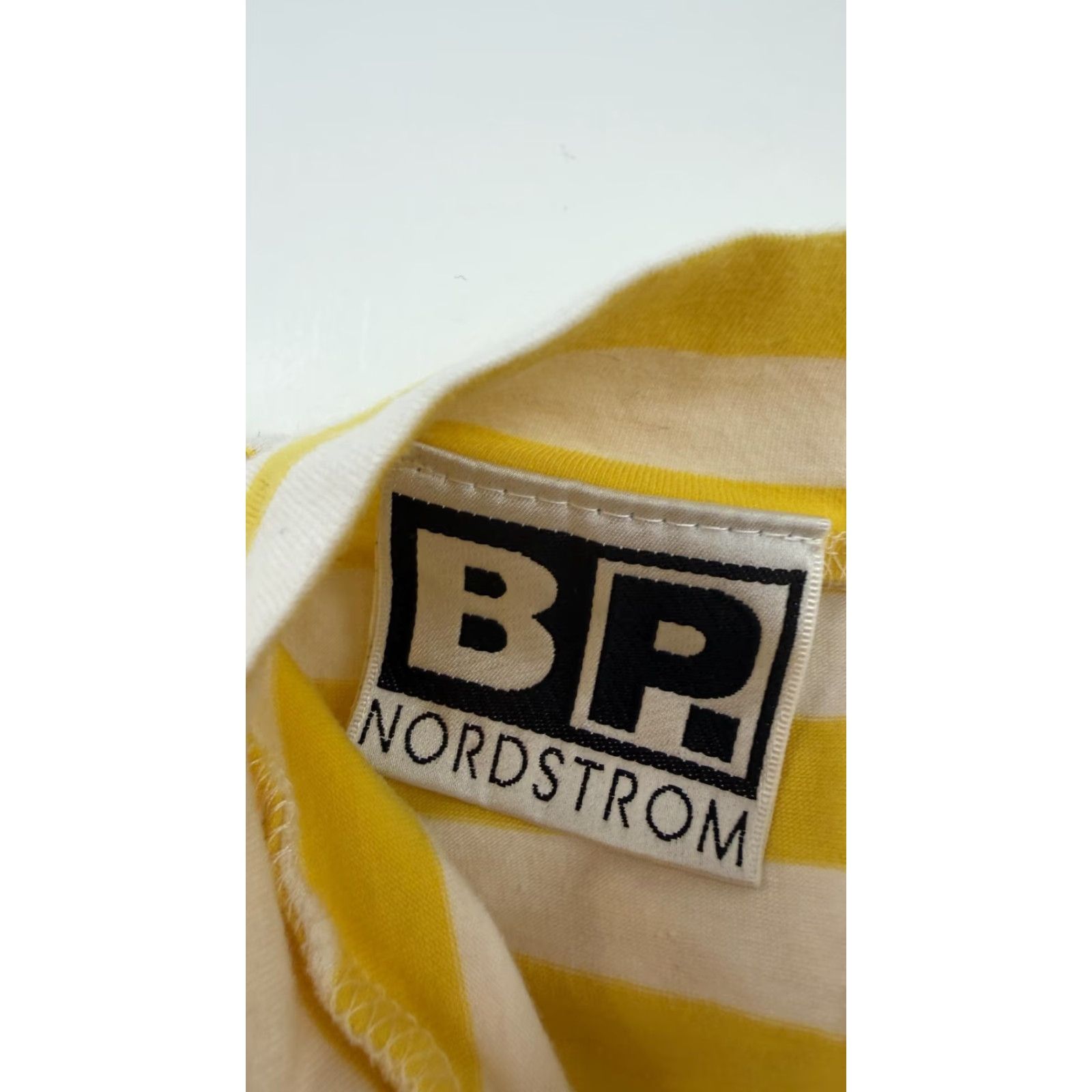 Nordstrom BP Nordstrom Tank Top Womens XL Yellow Striped Mock Neck Cropped Sleeveless Summer Shirt Juniors Casual Men’s/Womens? Size XL / US 12-14 / IT 48-50 - 2 Thumbnail