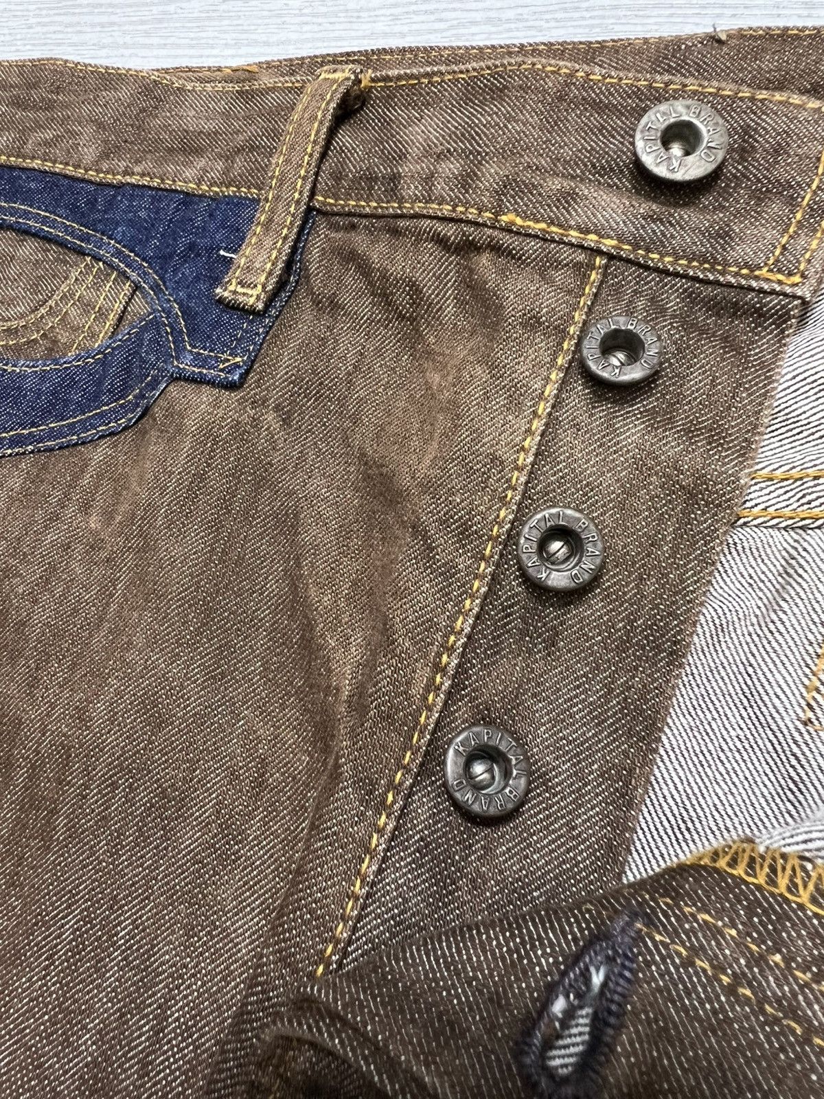 Kapital Kapital - Cinch Back Pocket Detailing Denim Jeans Size US 34 / EU 50 - 12 Thumbnail