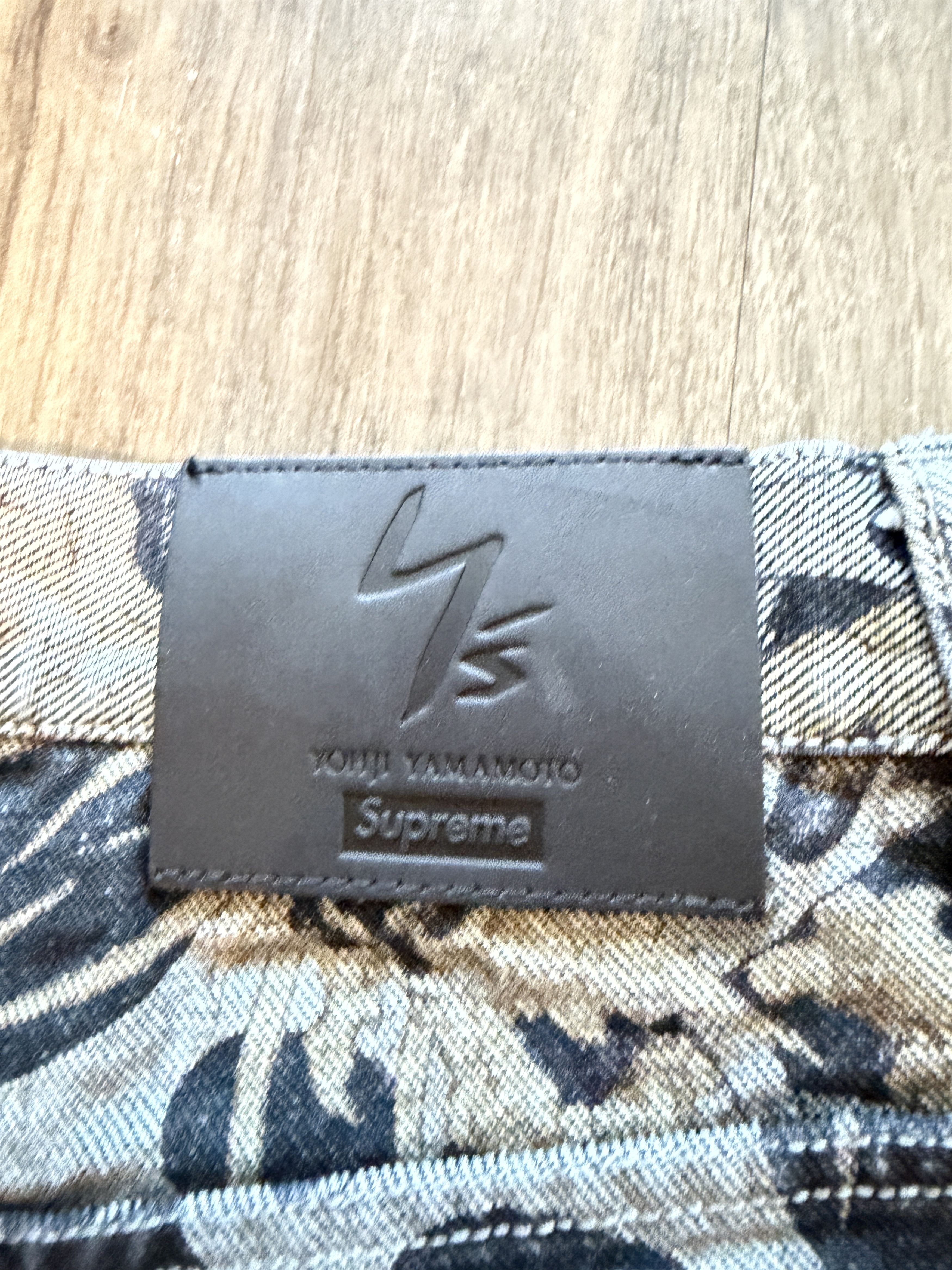 Supreme × Yohji Yamamoto Supreme Y's Mycelium Baggy Denim Jean Blue Gray Size US 38 / EU 54 - 3 Thumbnail