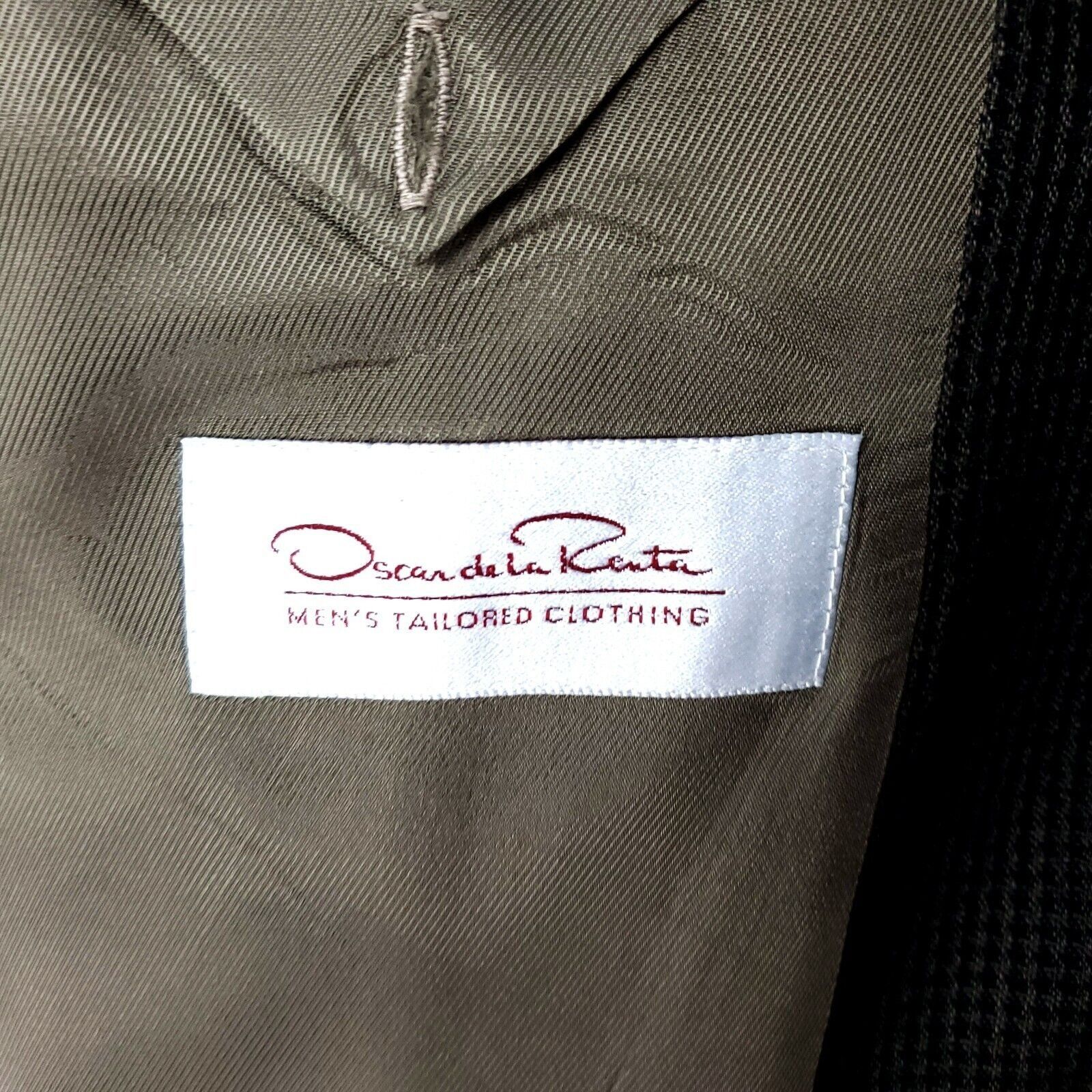 Oscar De La Renta Oscar De La Renta Heavy Textured Wool 2 Button Sport Coat 42 Size 42L - 7 Thumbnail