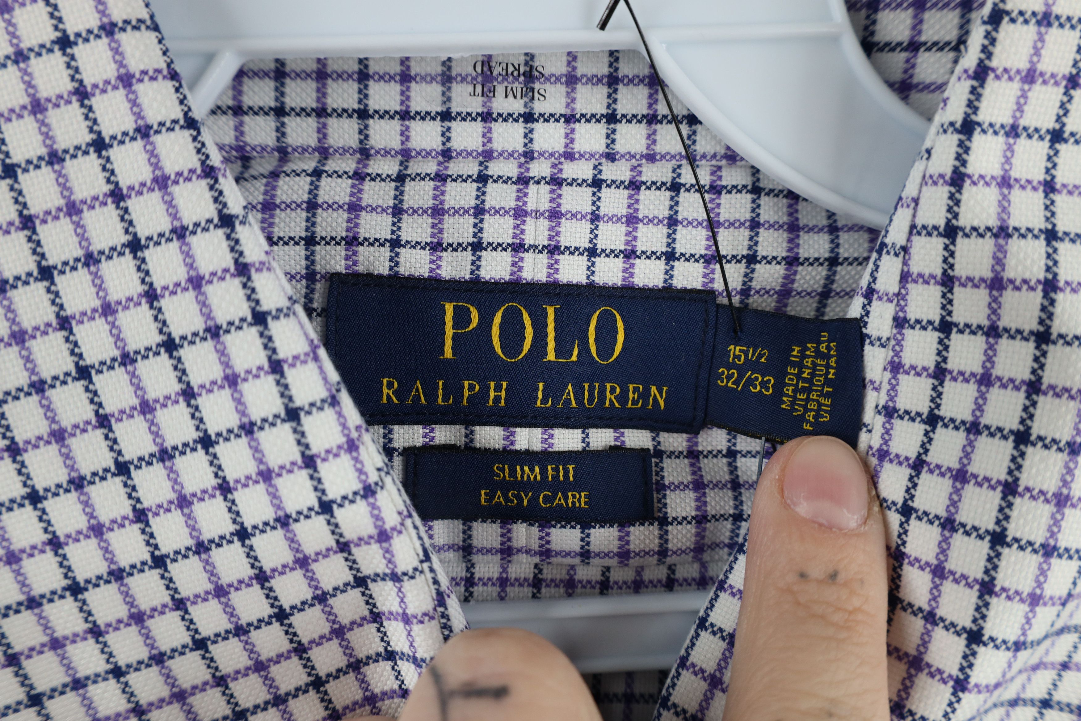 Ralph Lauren × Vintage New Ralph Lauren Fit Easy Care Collared Button Shirt Plaid Size US M / EU 48-50 / 2 - 8 Thumbnail