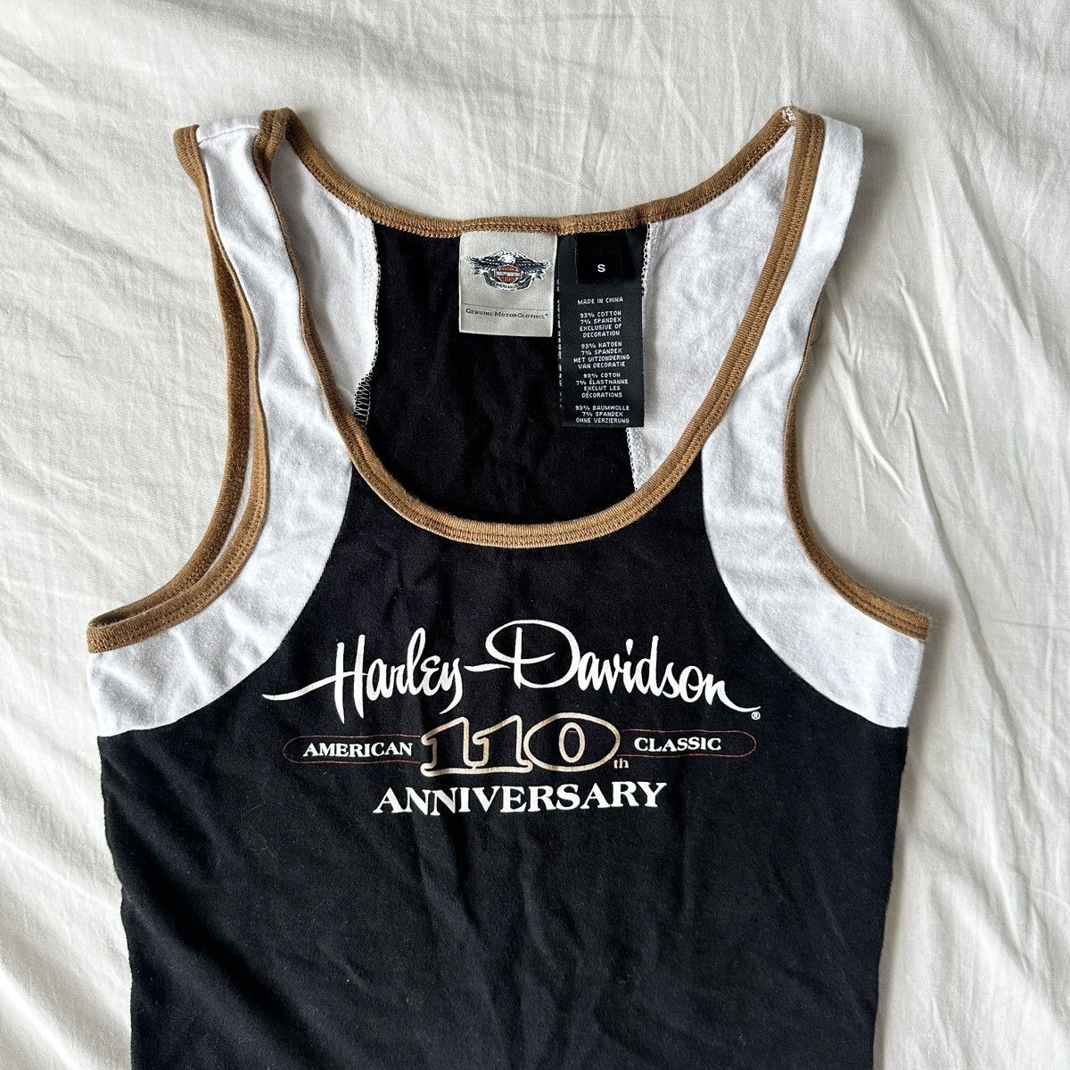 Harley Davidson Harley Davidson 110th Anniversary Tank Top Hype Rare Y2k Size S / US 4 / IT 40 - 1 Thumbnail